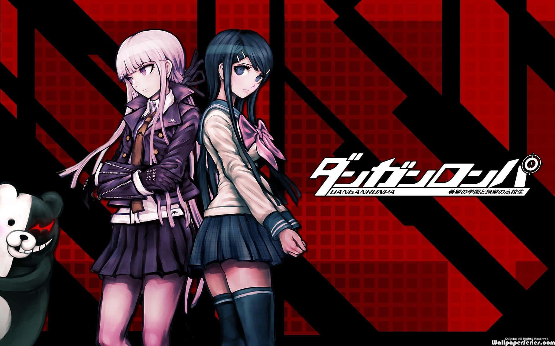 Danganronpa 2 Goodbye Despair Kyoko Kirigiri Sayaka Maizono Background