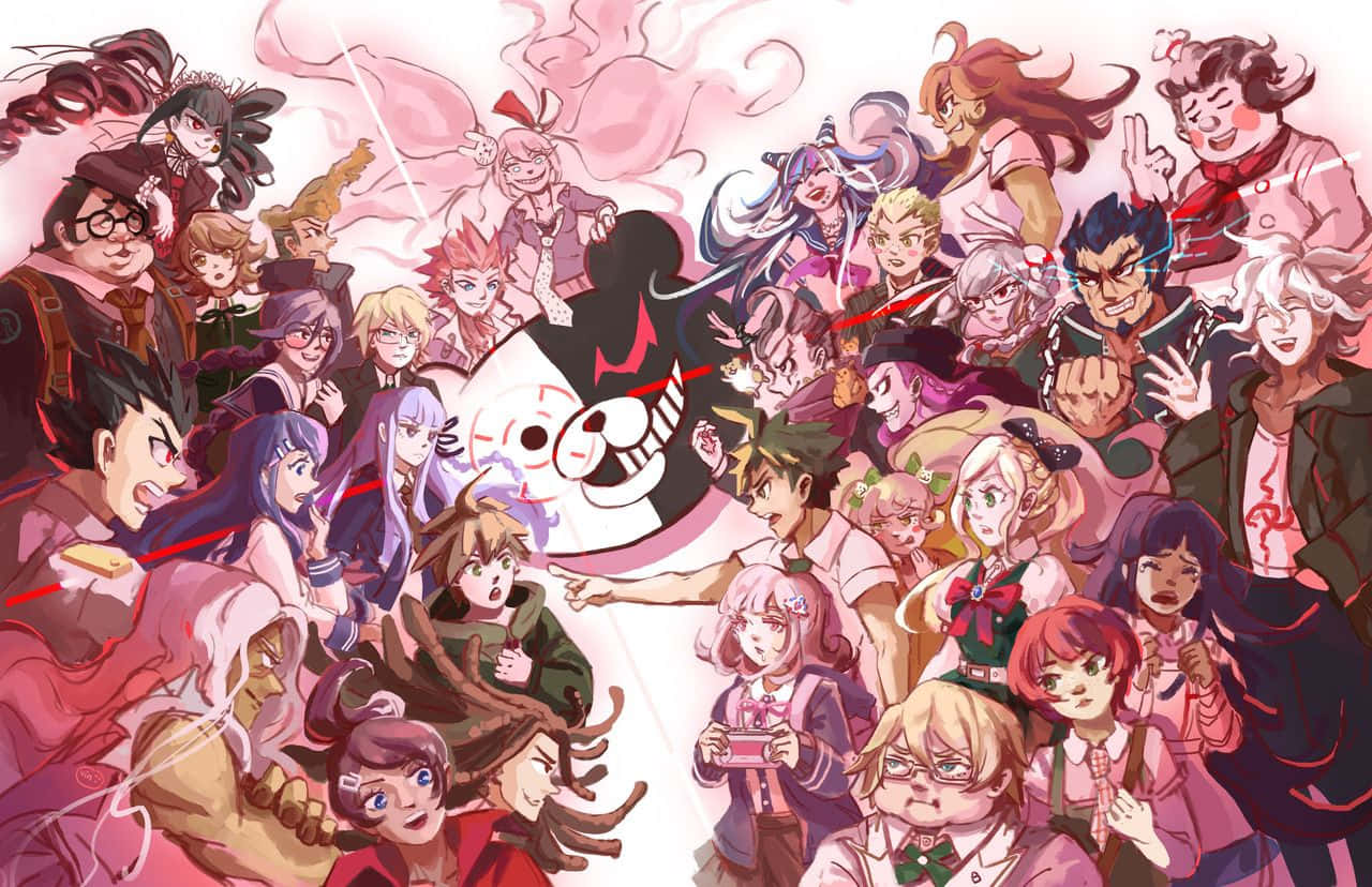 Danganronpa Character Ensemble Background