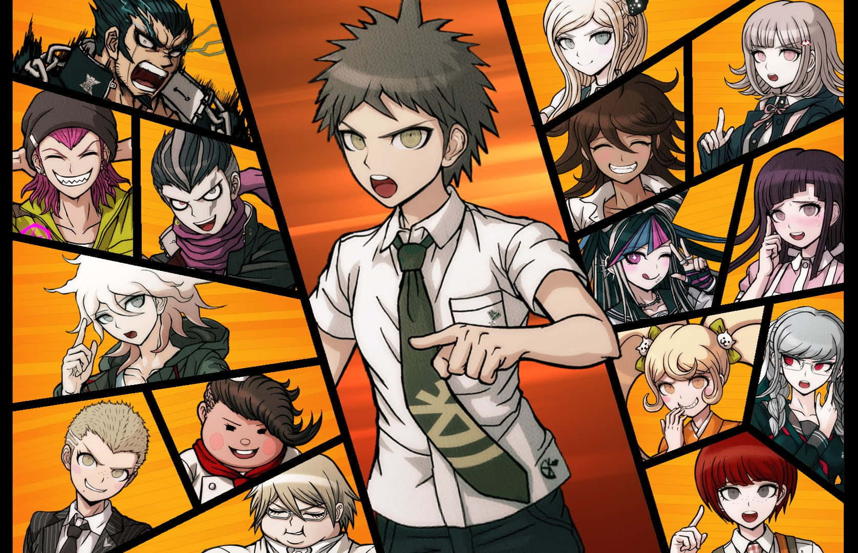 Danganronpa Characters Collage Background