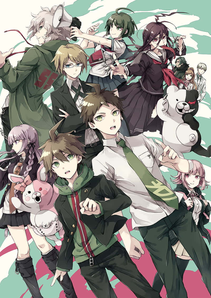 Danganronpa Characters Group Artwork Background