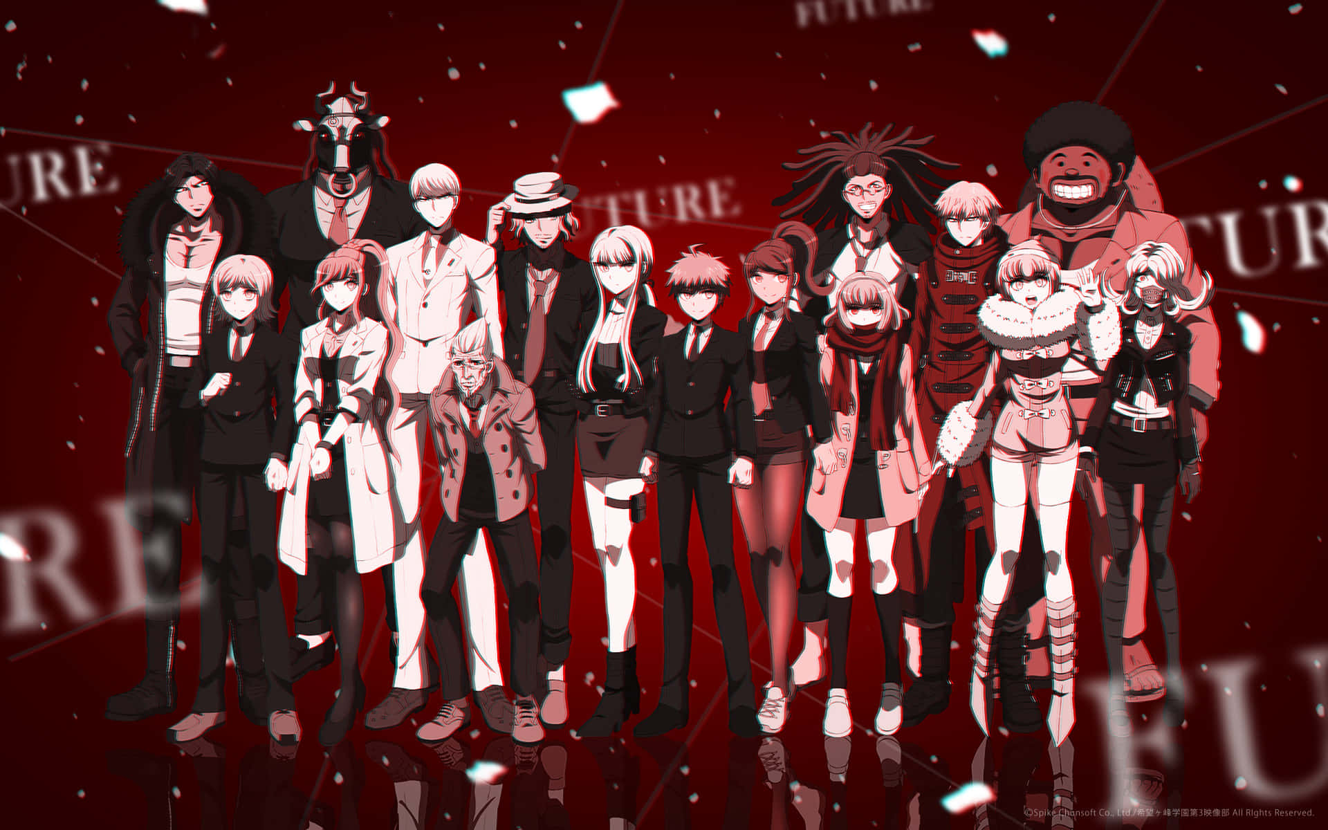Danganronpa1 Character Assembly Background