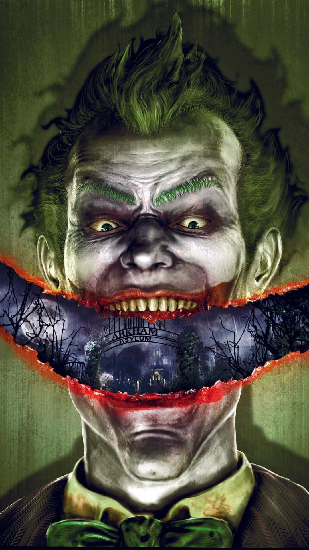 Dangerous Joker Arkham Asylum Art Background