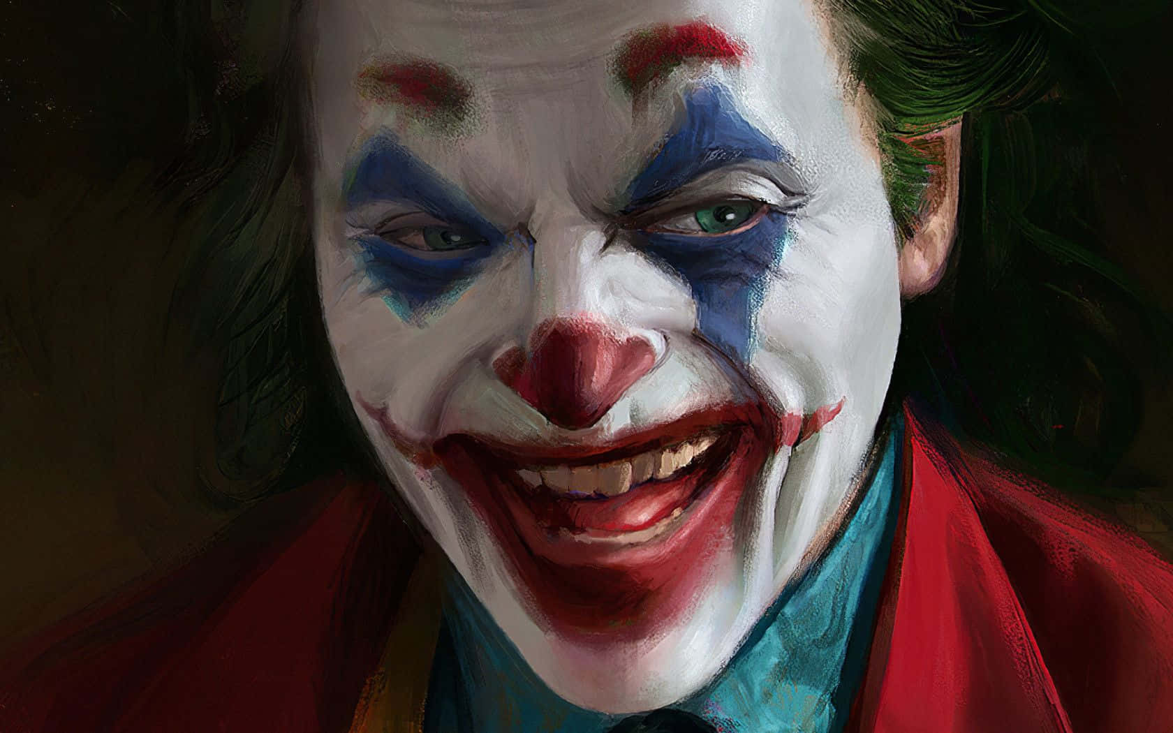 Dangerous Joker Creepy Digital Art Background