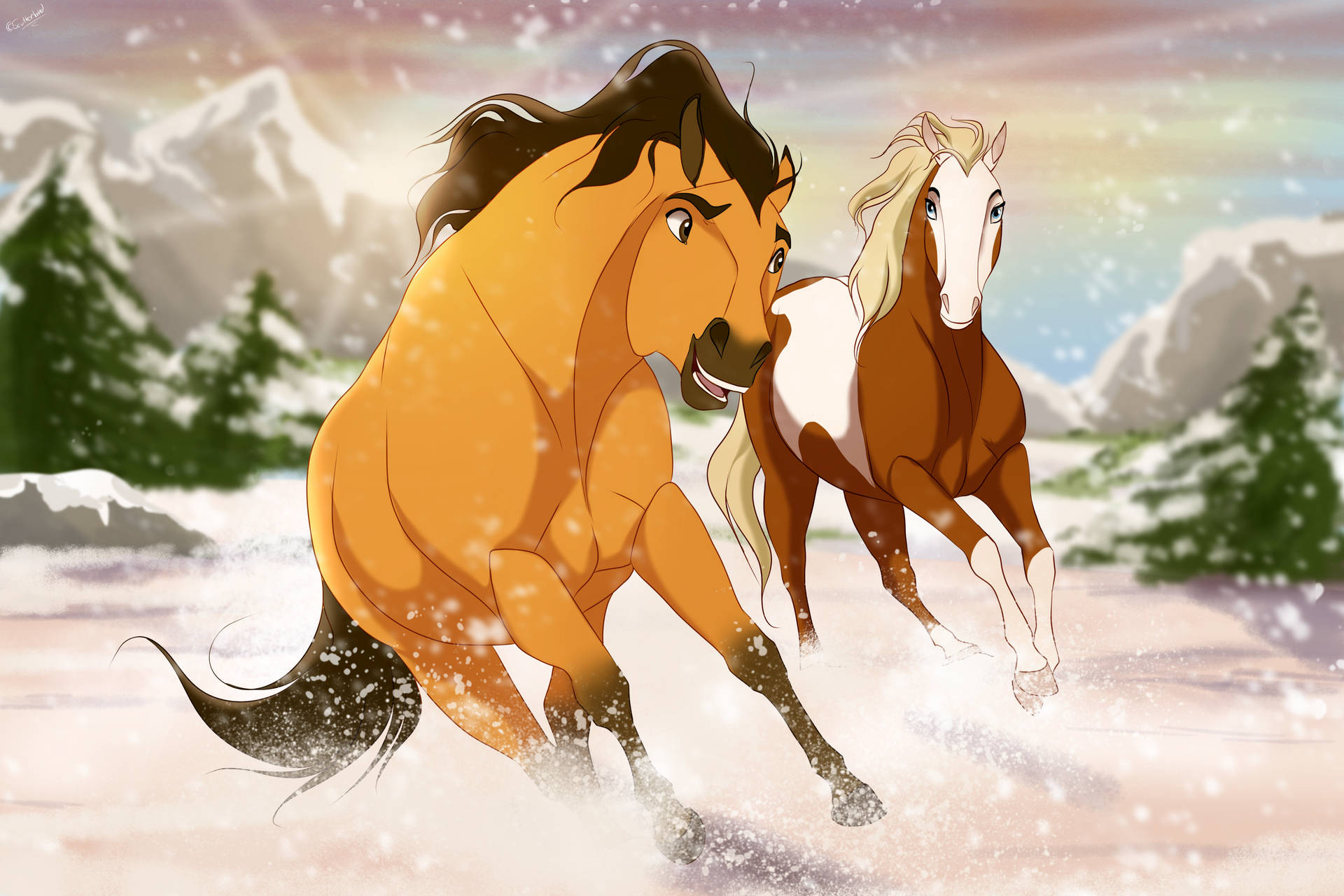 Dangerous Snowstorm Spirit Stallion Of The Cimarron