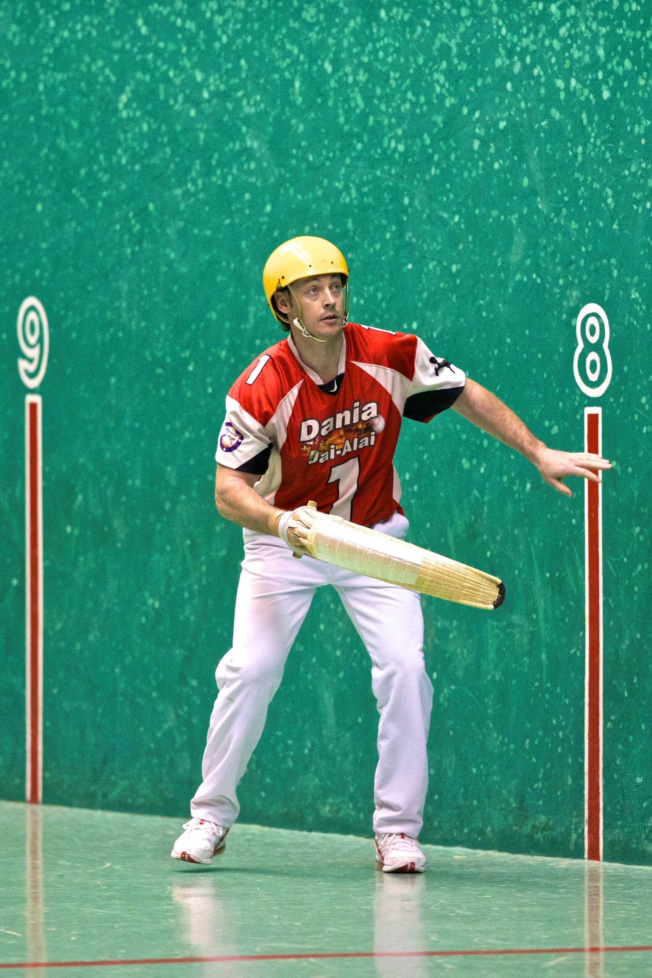 Dania Beach Jai Alai Player Background