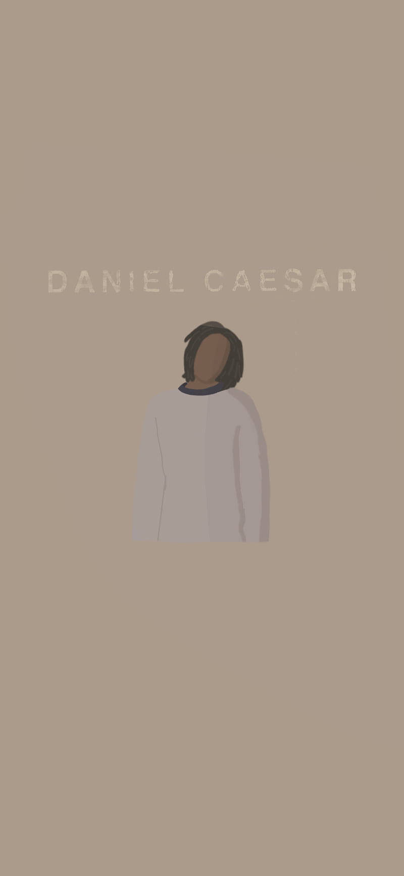 Daniel Caesar Minimalist Art Background