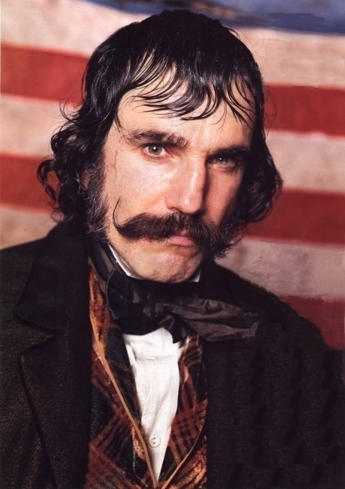 Daniel Day-lewis With A Timely Mustache Background