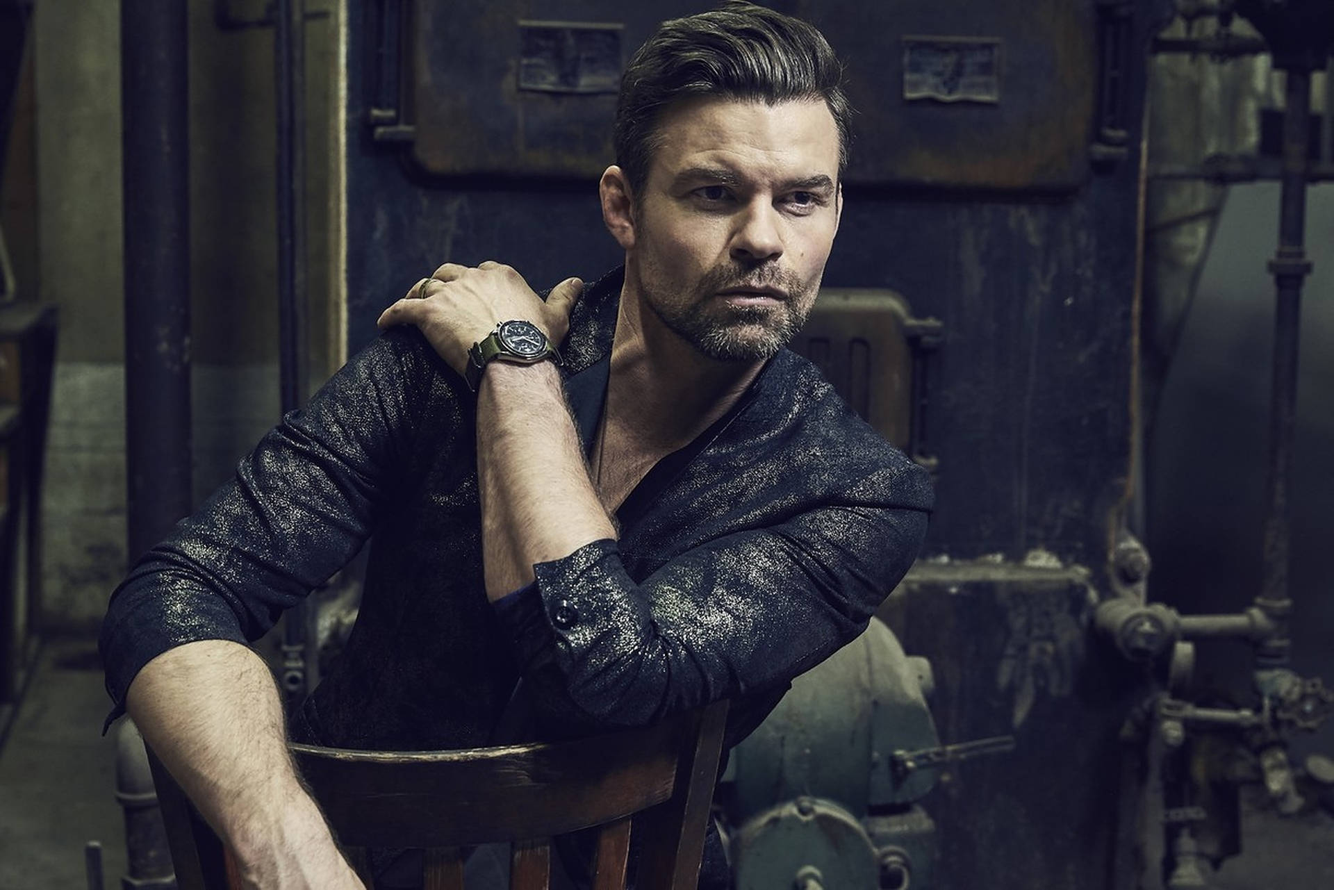 Daniel Gillies Anthem Magazine Background