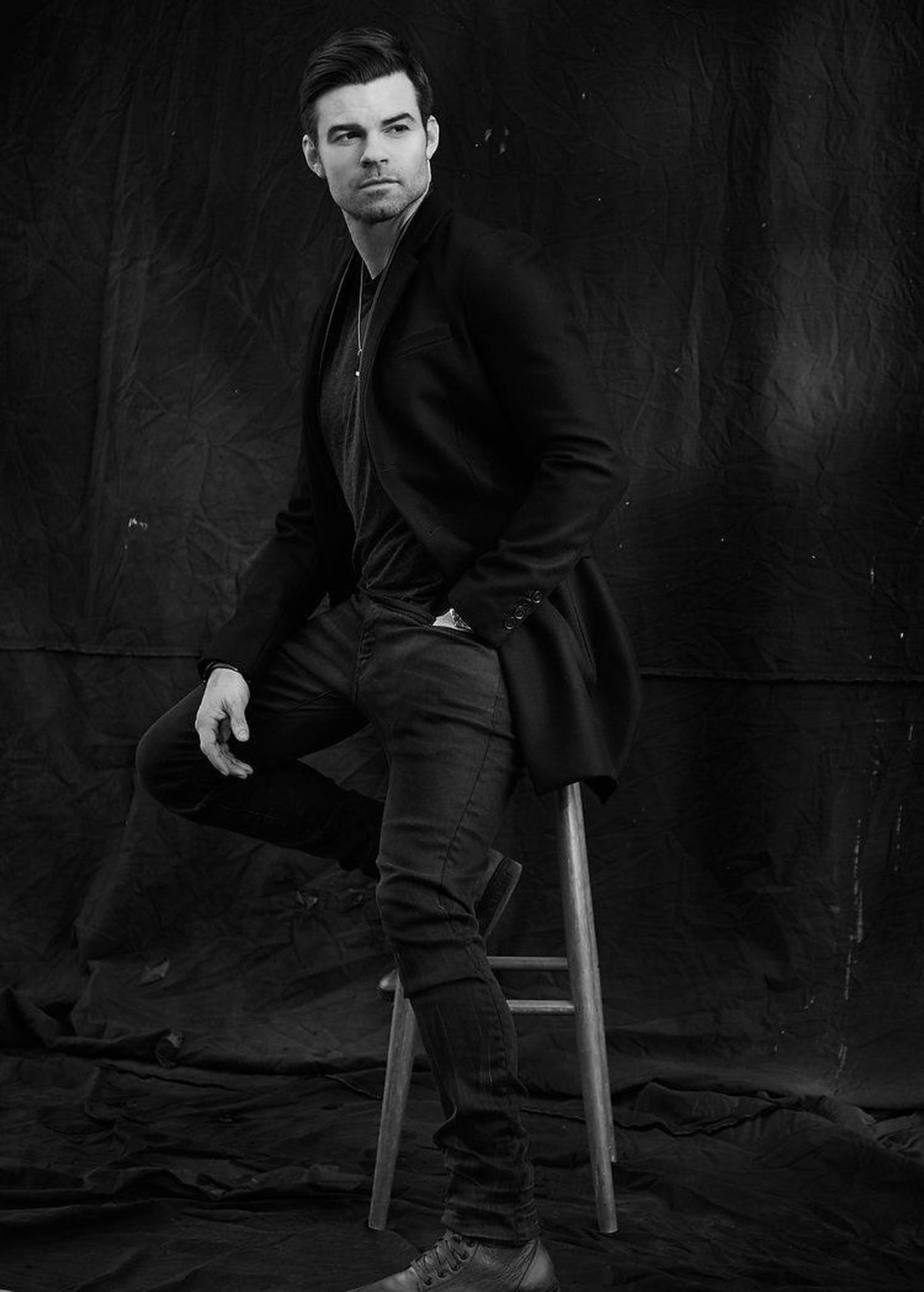 Daniel Gillies Black And White Background