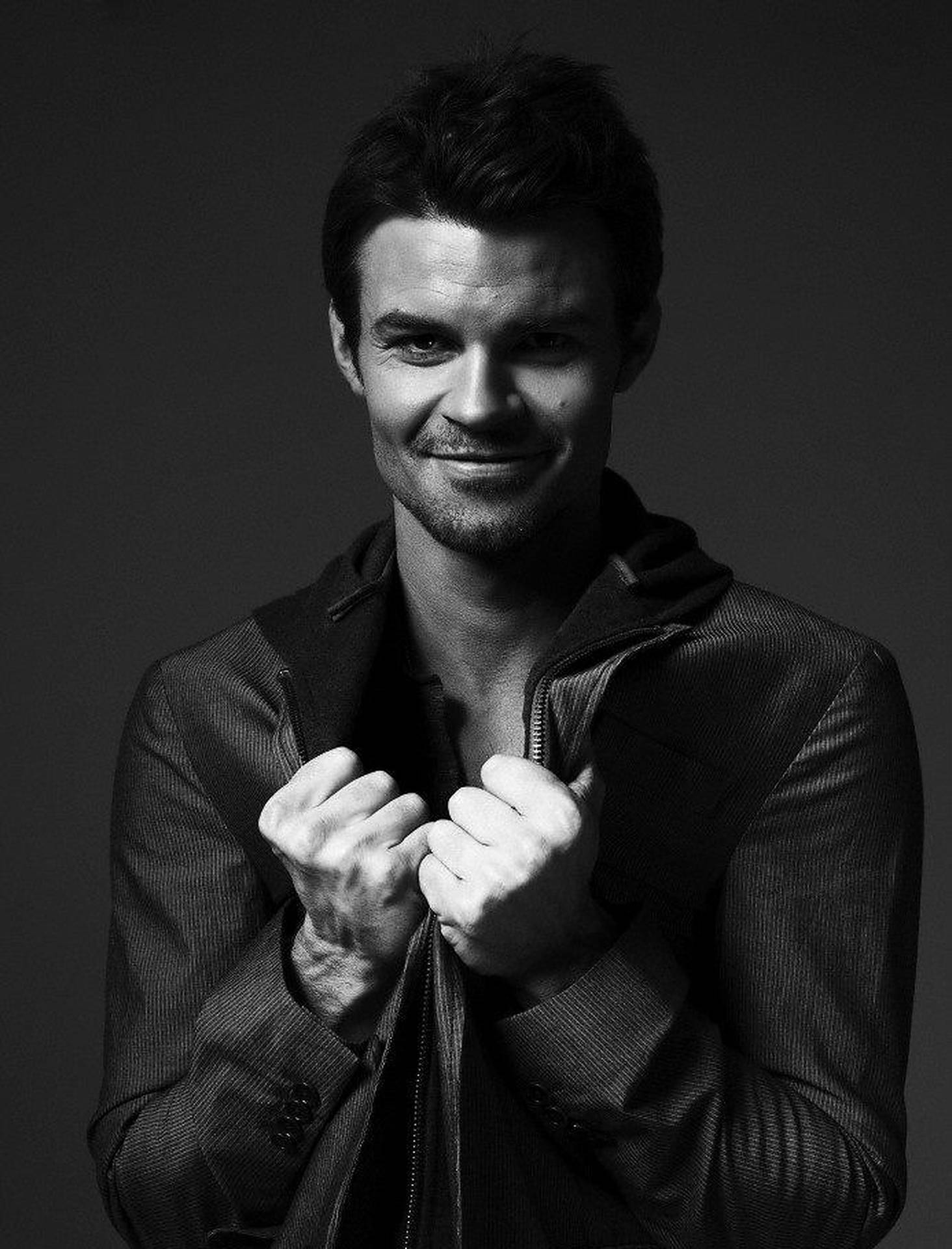 Daniel Gillies Monochrome Portrait Background