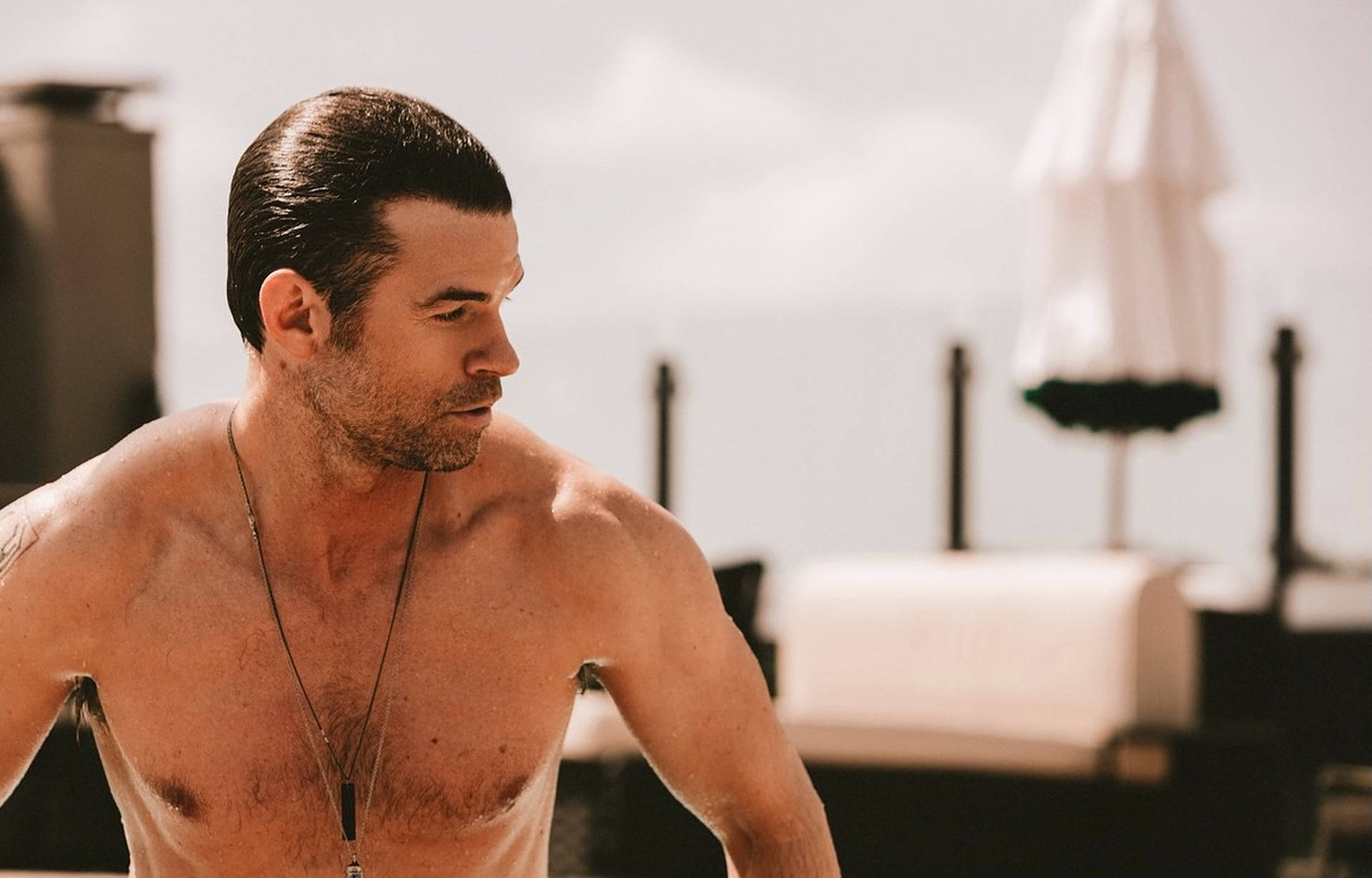 Daniel Gillies Swimming Background