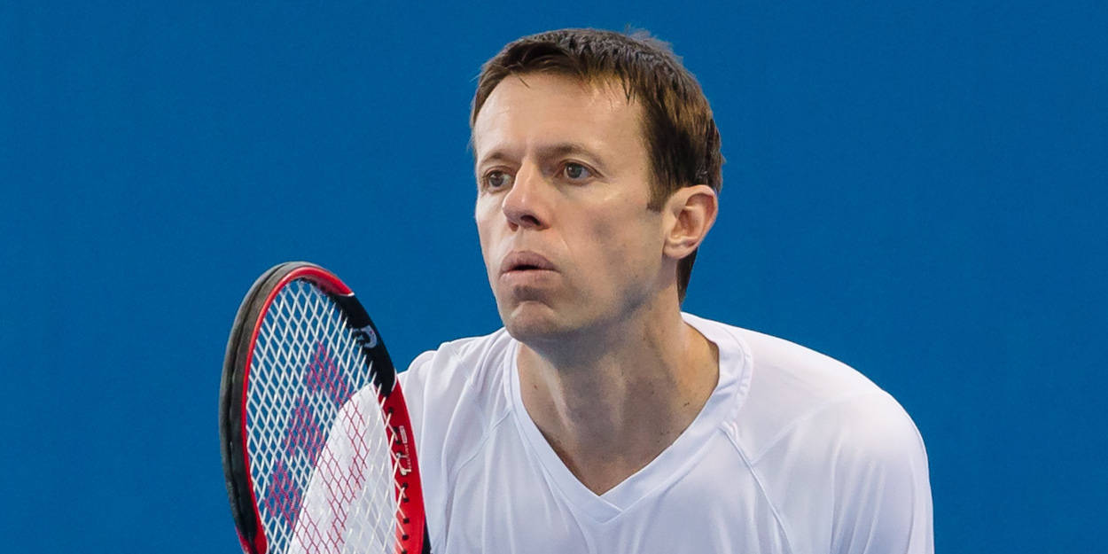 Daniel Nestor Eyeing Ball Background