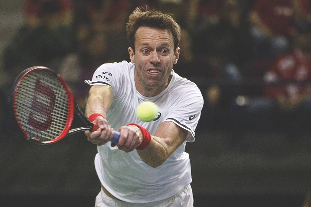 Daniel Nestor With Eye On Ball