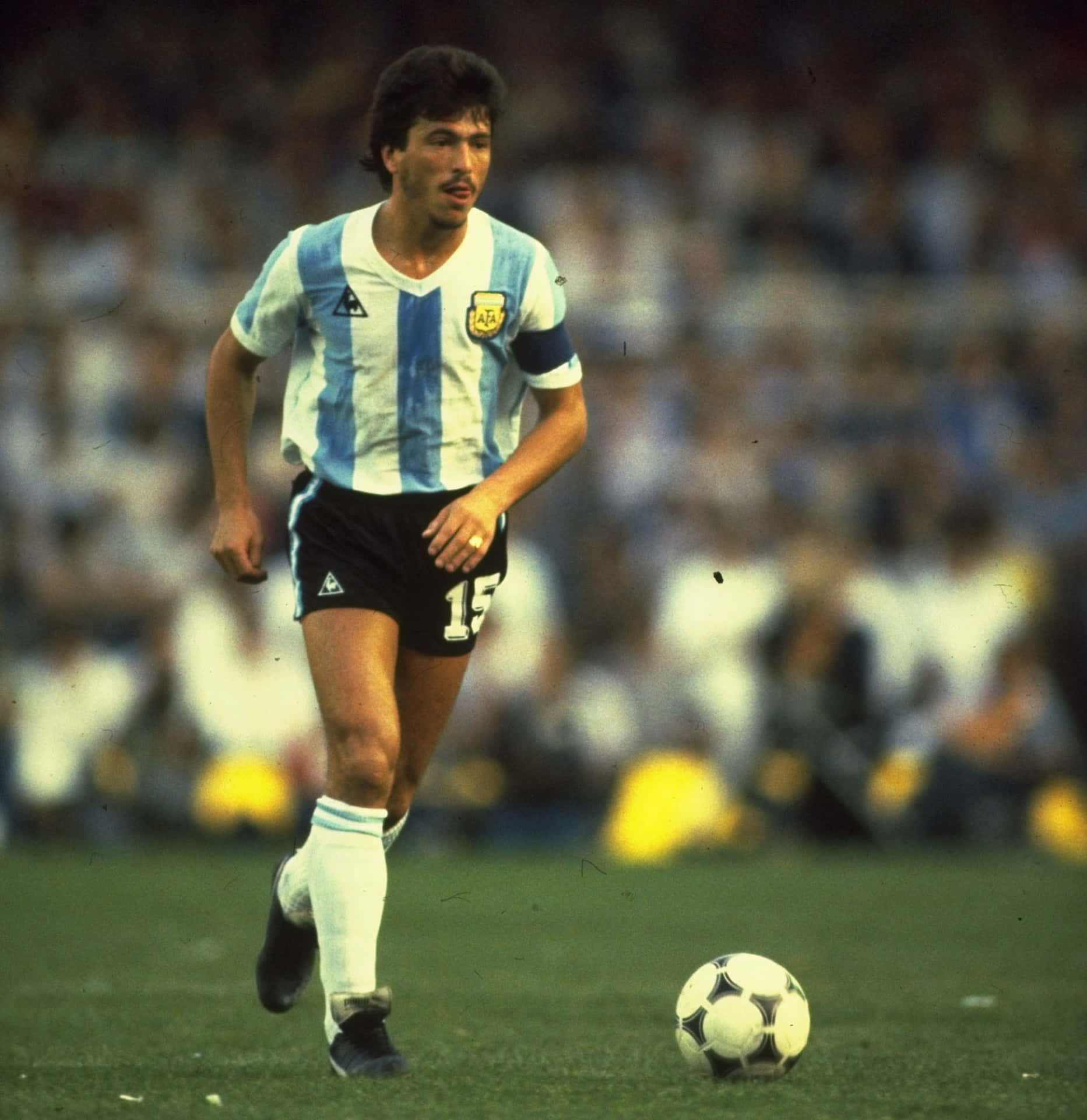 Daniel Passarella Football Defender And Captain Background