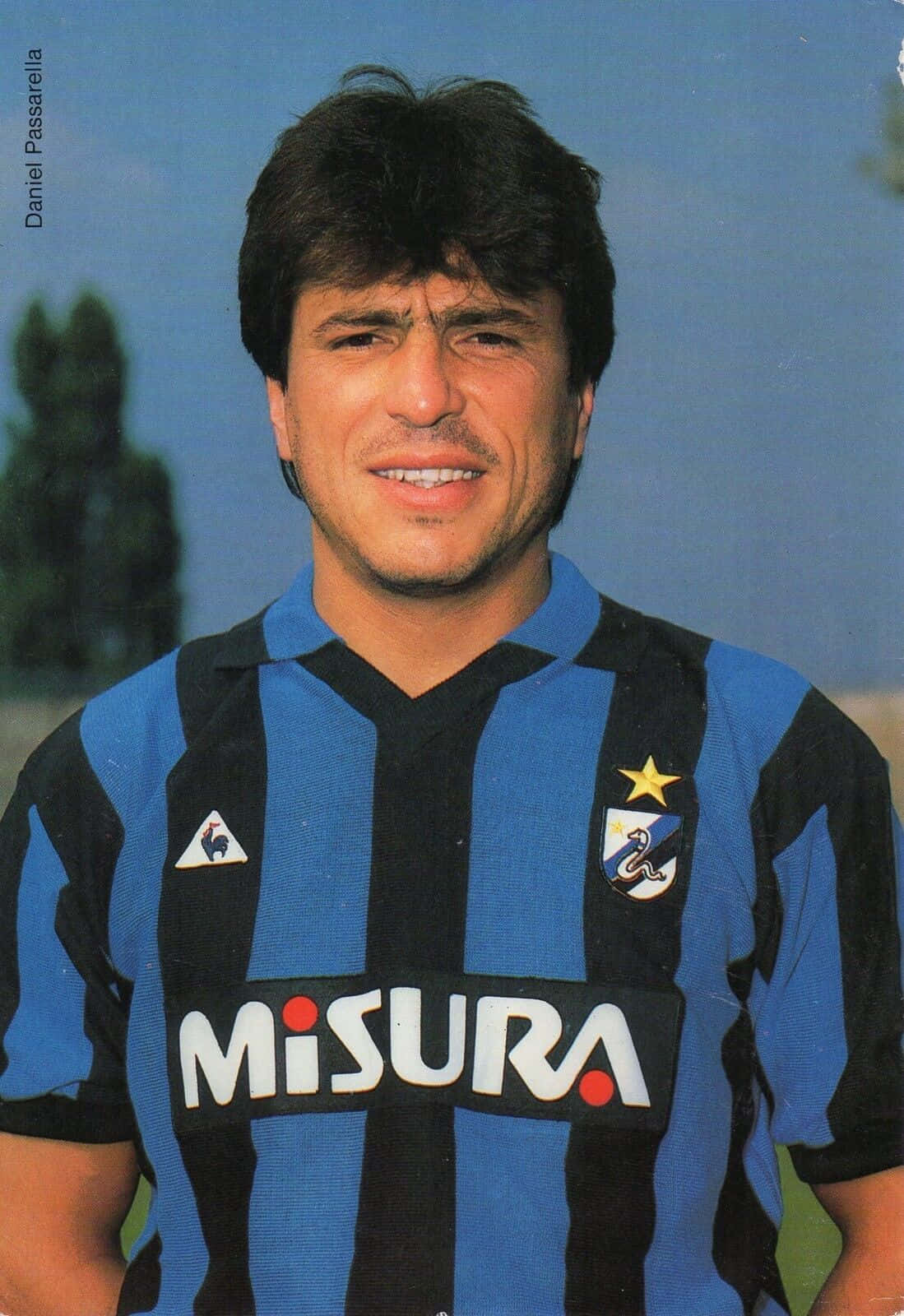Daniel Passarella Inter Milan Football Jersey Background