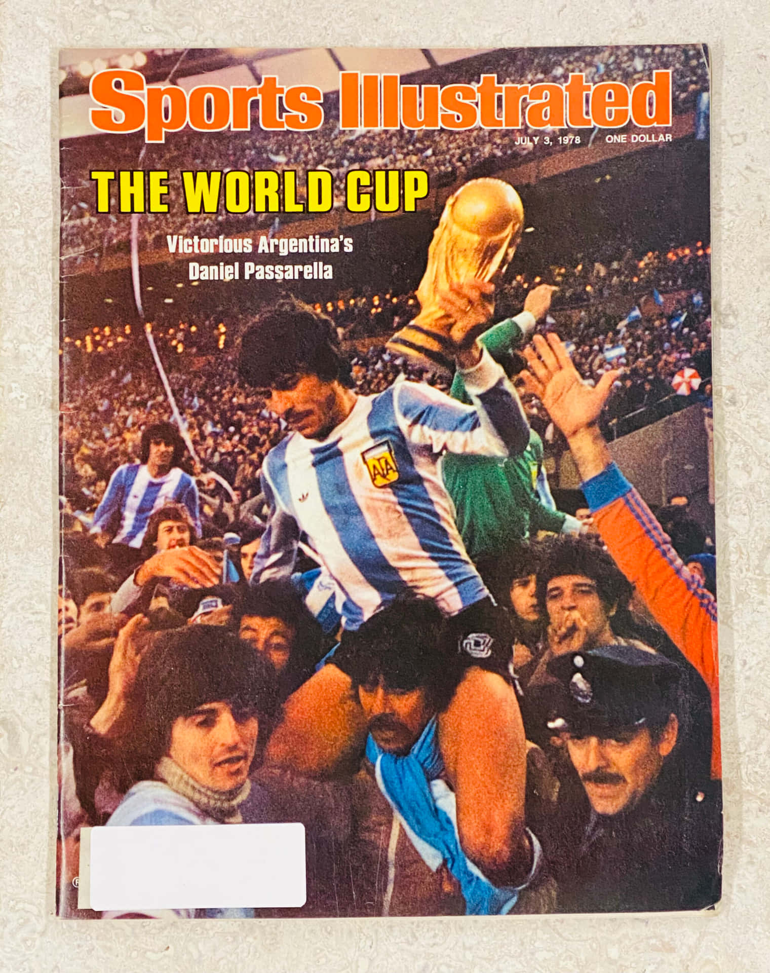 Daniel Passarella Sports Illustrated Magazine Cover Background