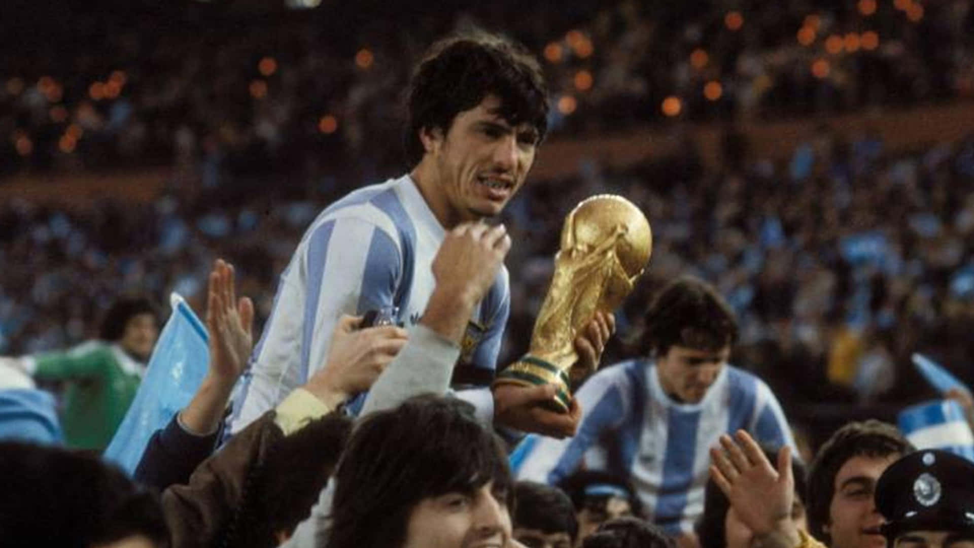 Daniel Passarella World Cup Celebration Background