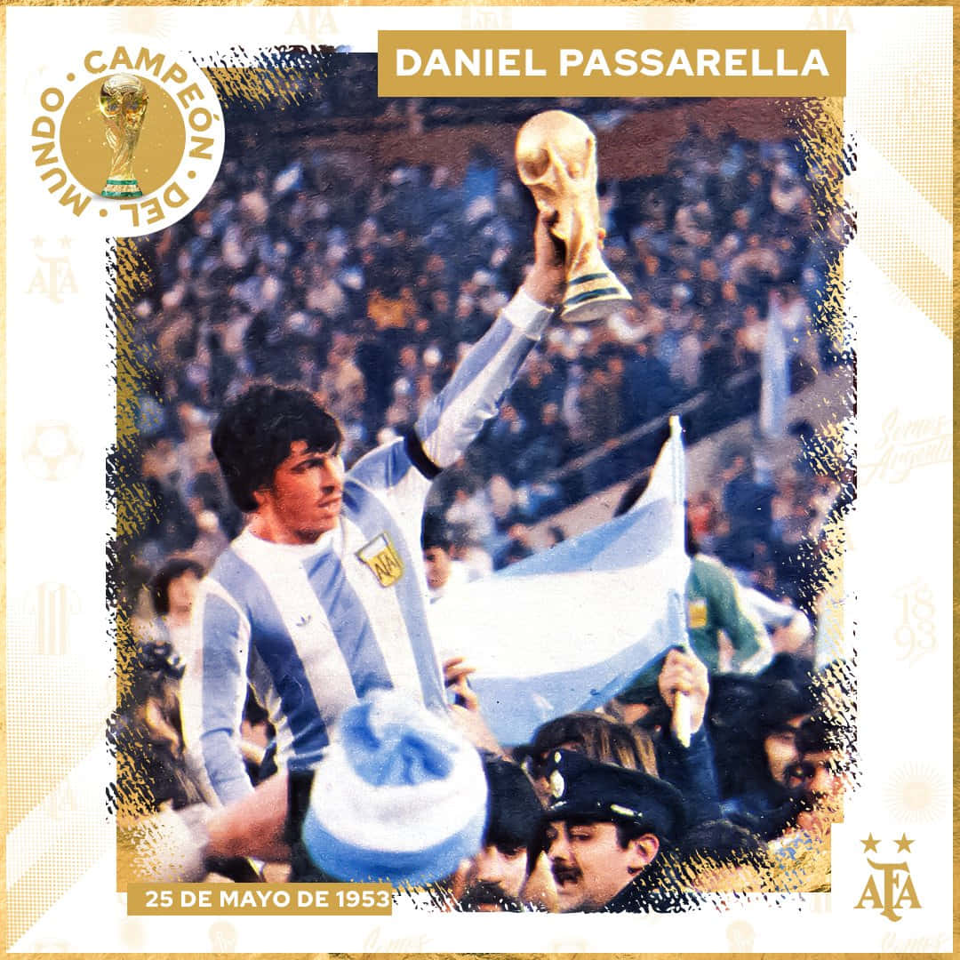 Daniel Passarella World Cup Champion Poster Background