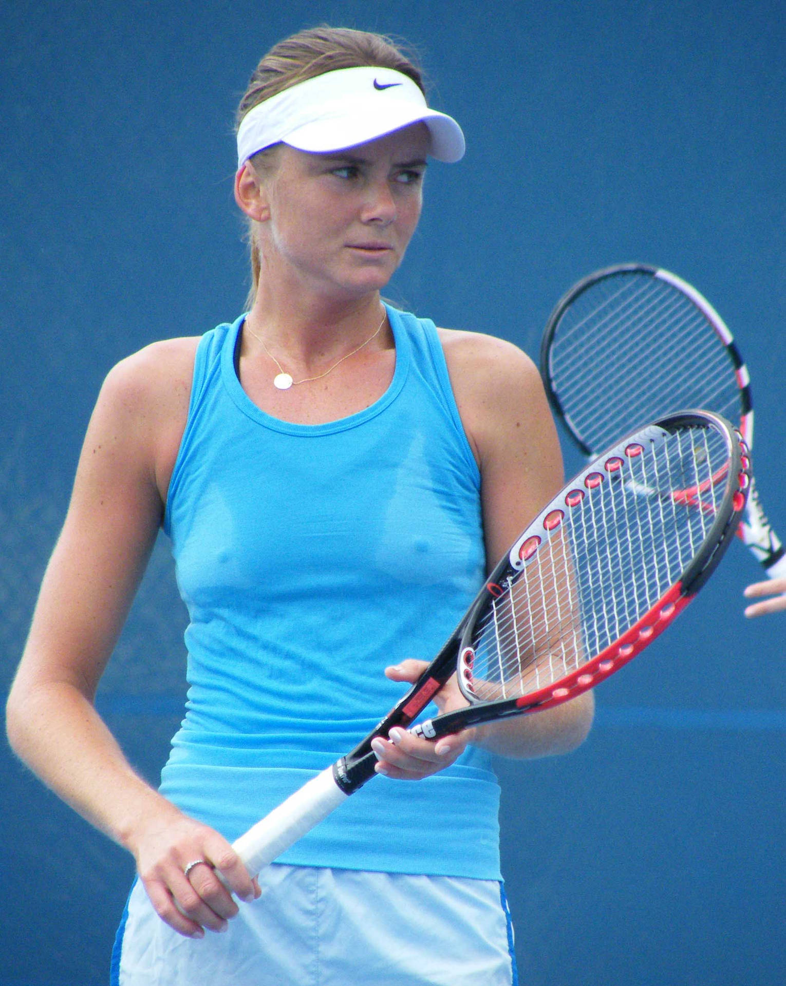 Daniela Hantuchova Looking Sideways Background