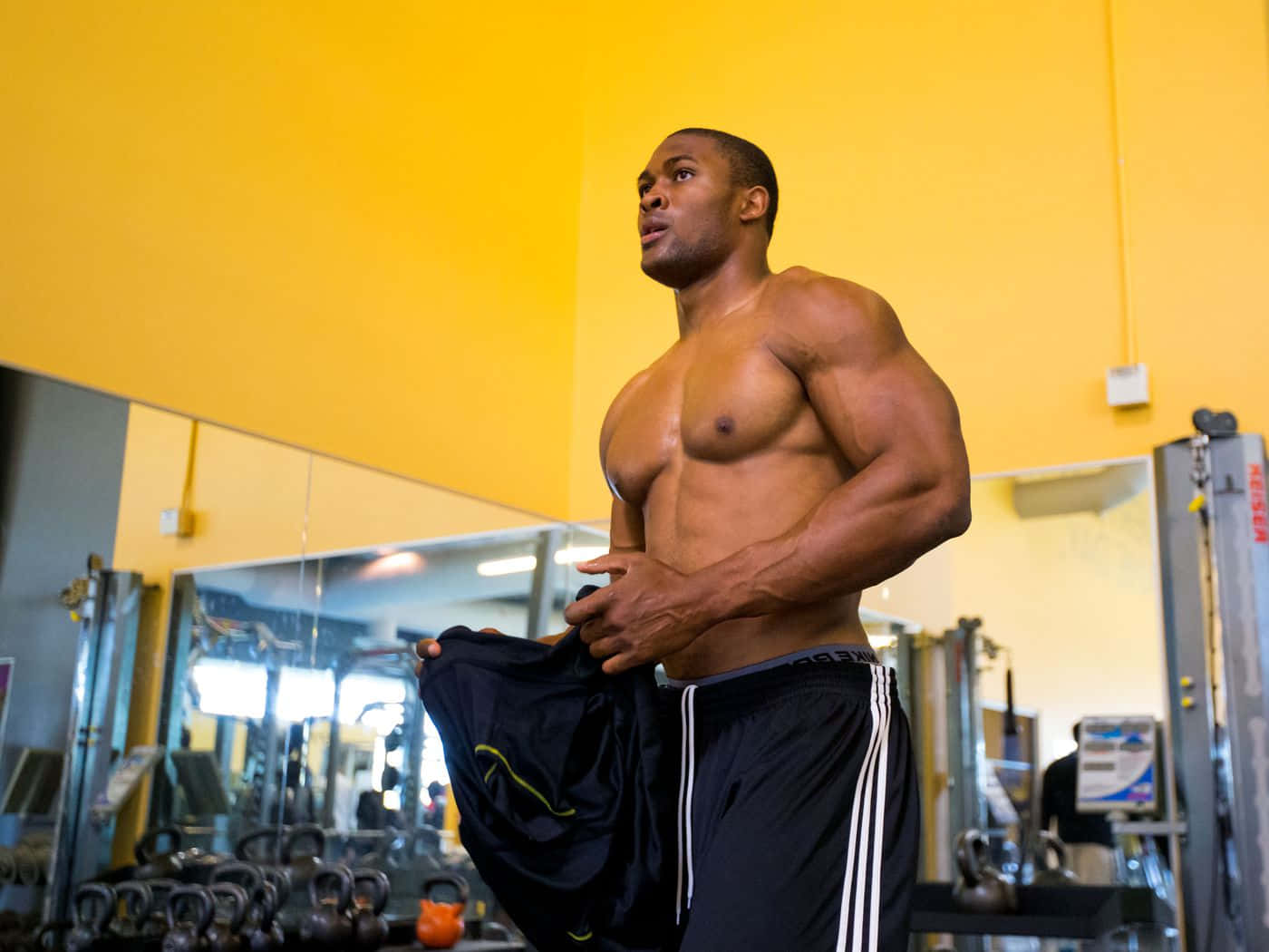 Danielle Hunter Lsu Football 2015 Gym Workout Background
