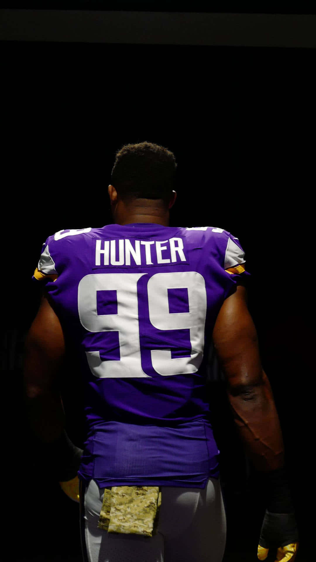 Danielle Hunter Minnesota Vikings Dark Back View Background
