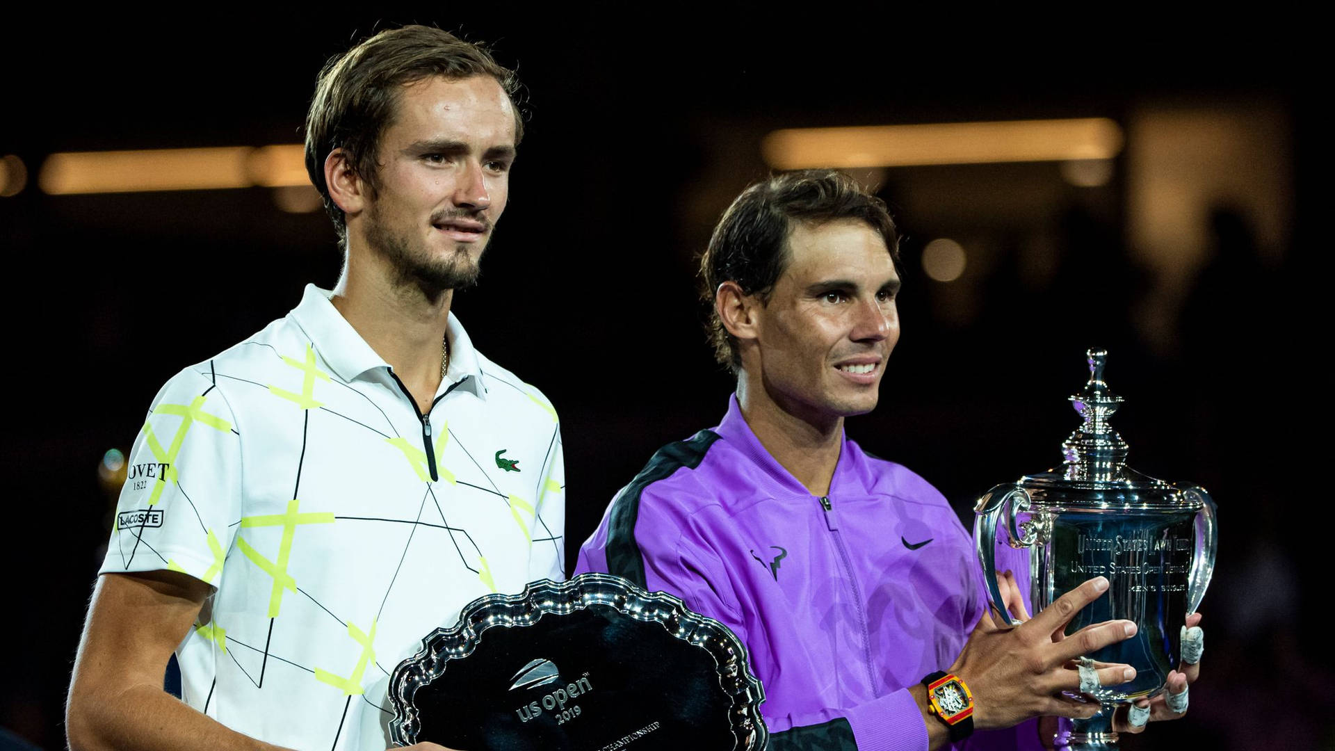 Daniil Medvedev And Rafael Nadal Background