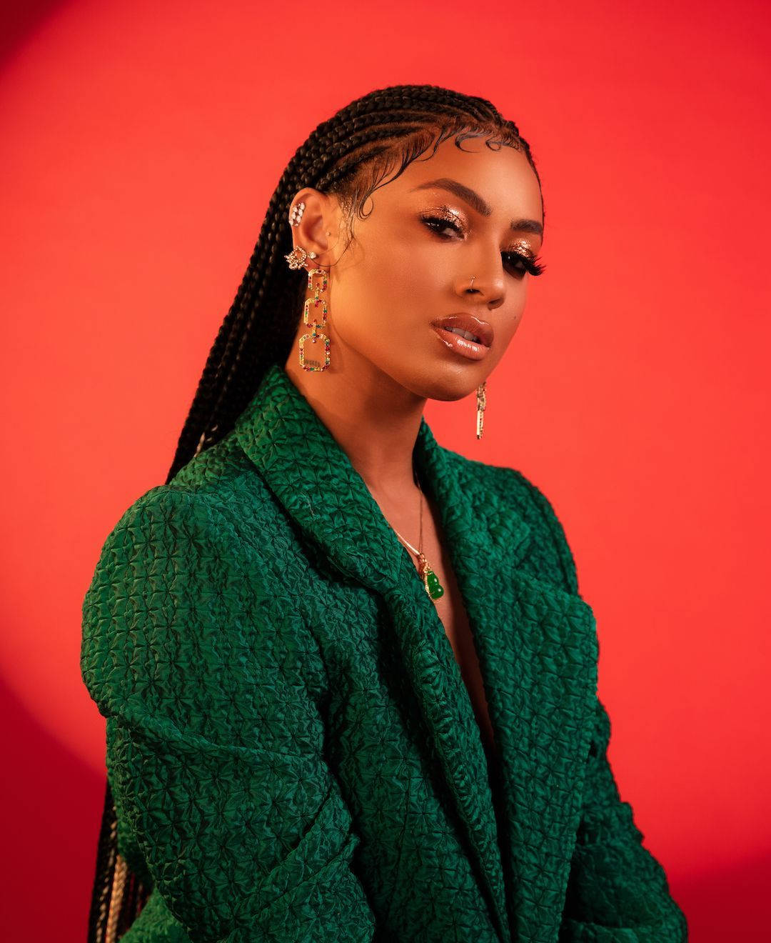 Danileigh In Green Background