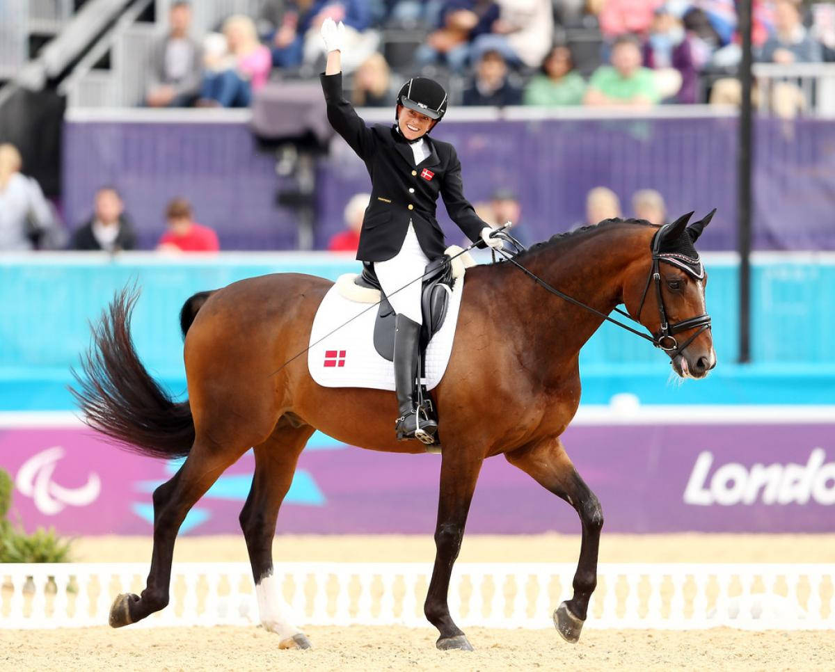 Danish Equestrian Line Jorgensen London 2012 Paralympic Games Background