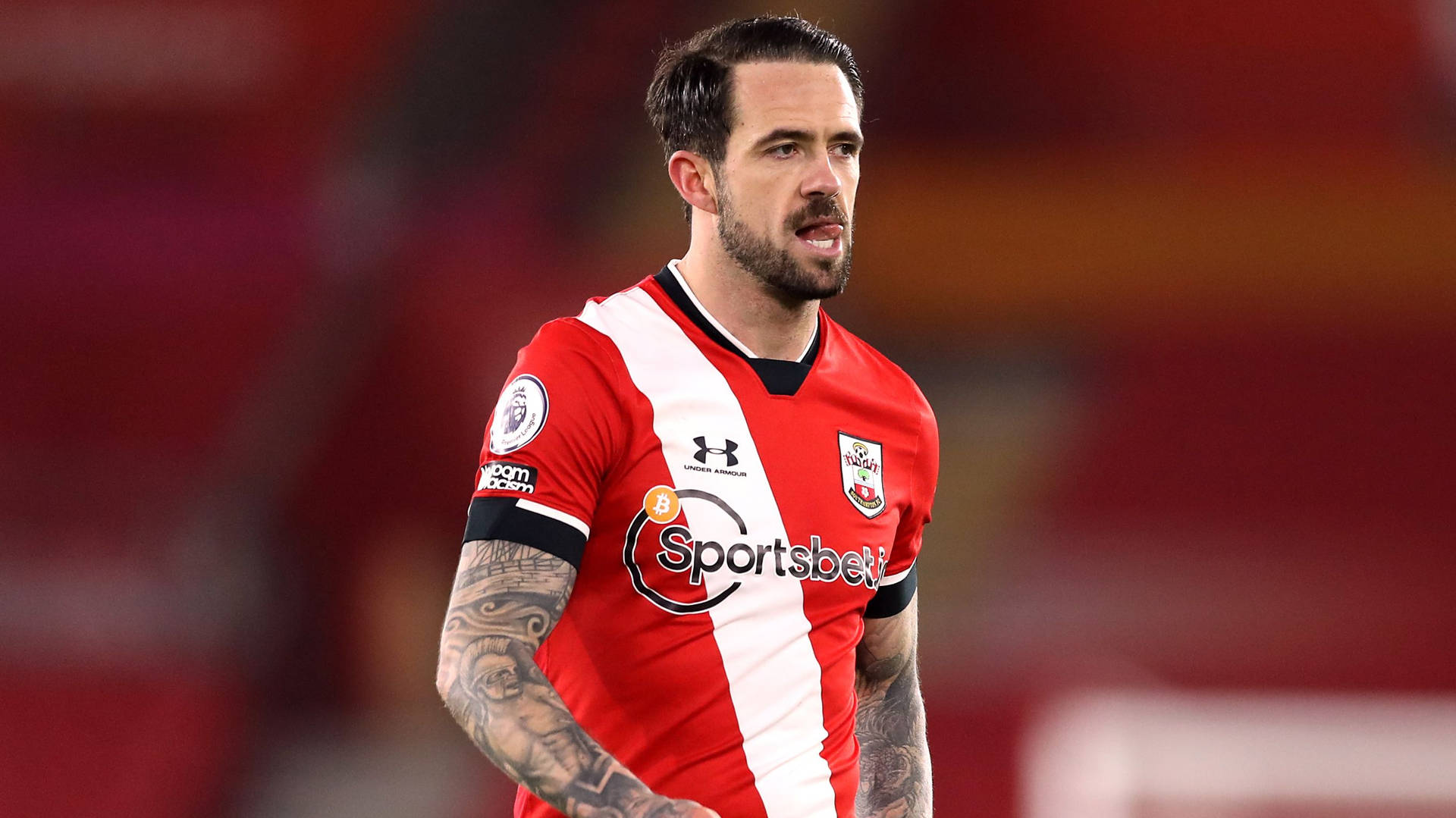 Danny Ings Tongue Out Background