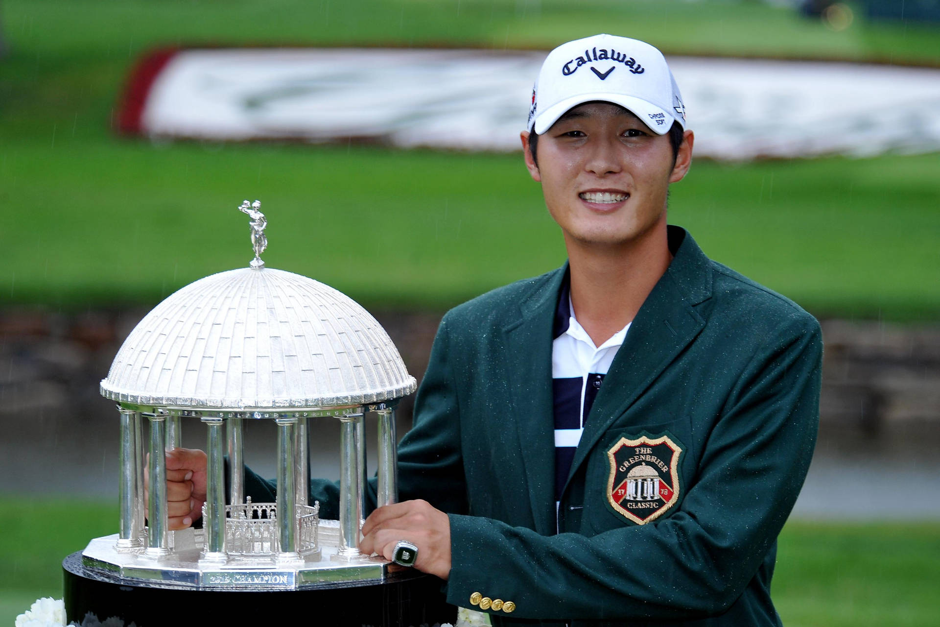 Danny Lee Holding His Award Background