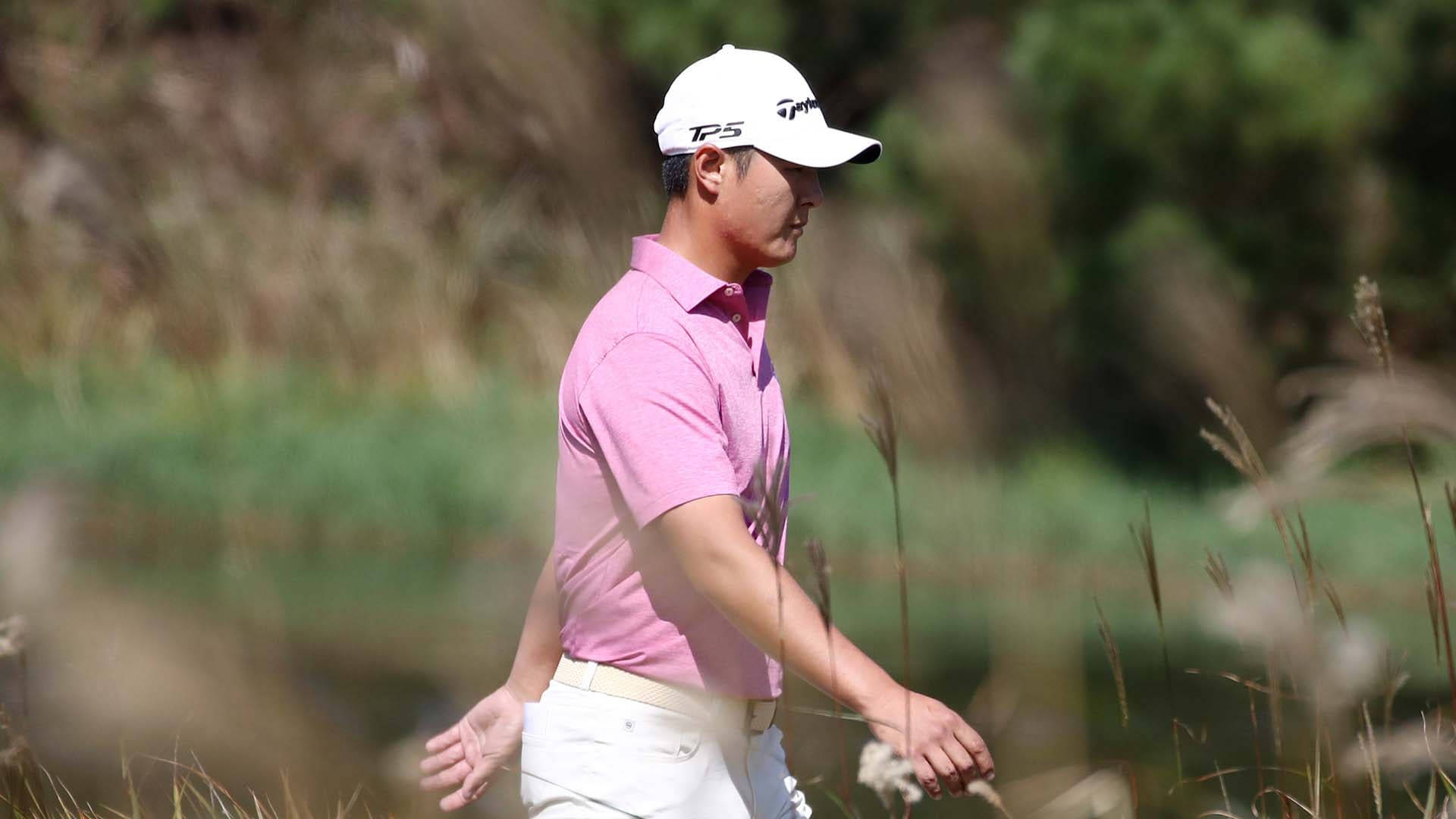 Danny Lee In Pink And White Attire Background