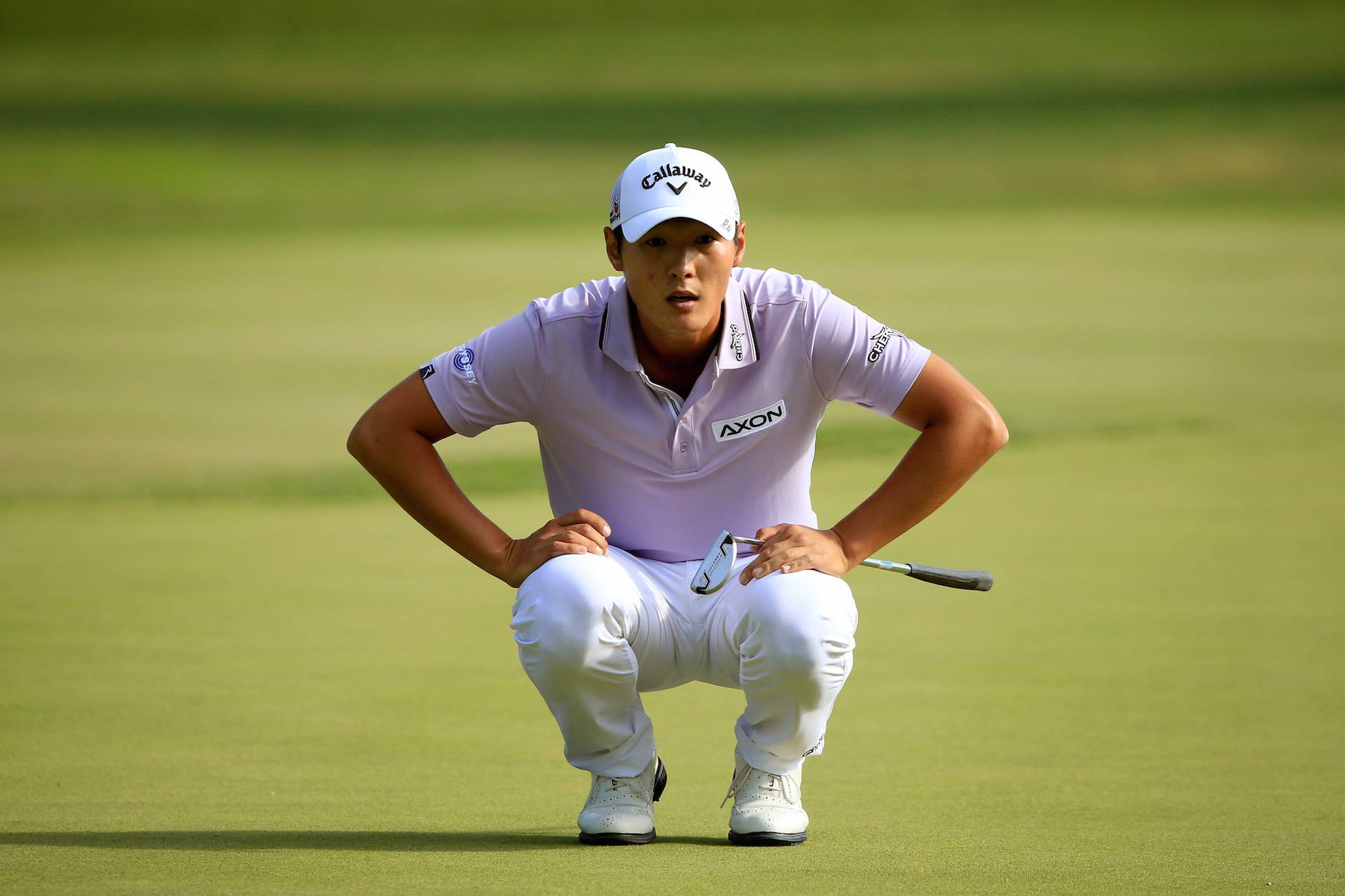 Danny Lee Measuring Distance Of Ball Background