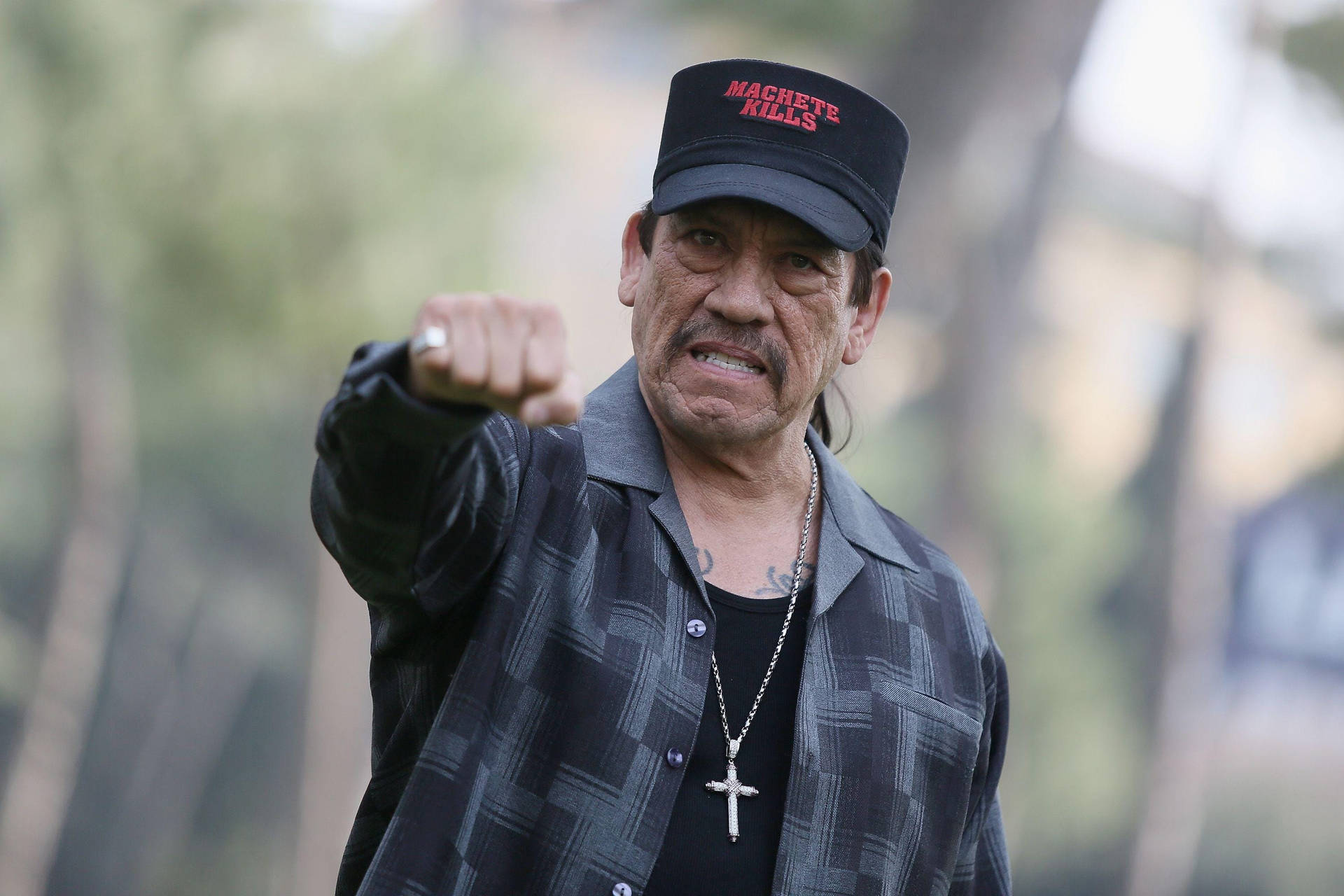 Danny Trejo Fist Bump Background