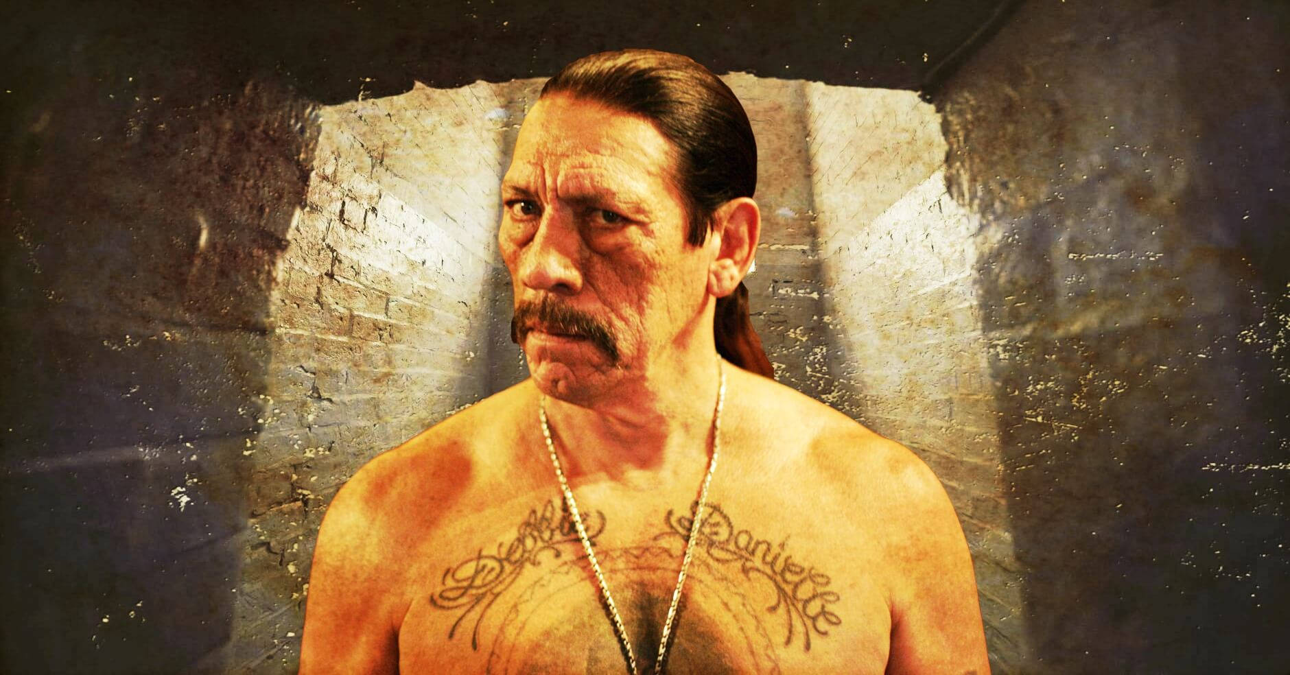 Danny Trejo In Underground Tunnel Background