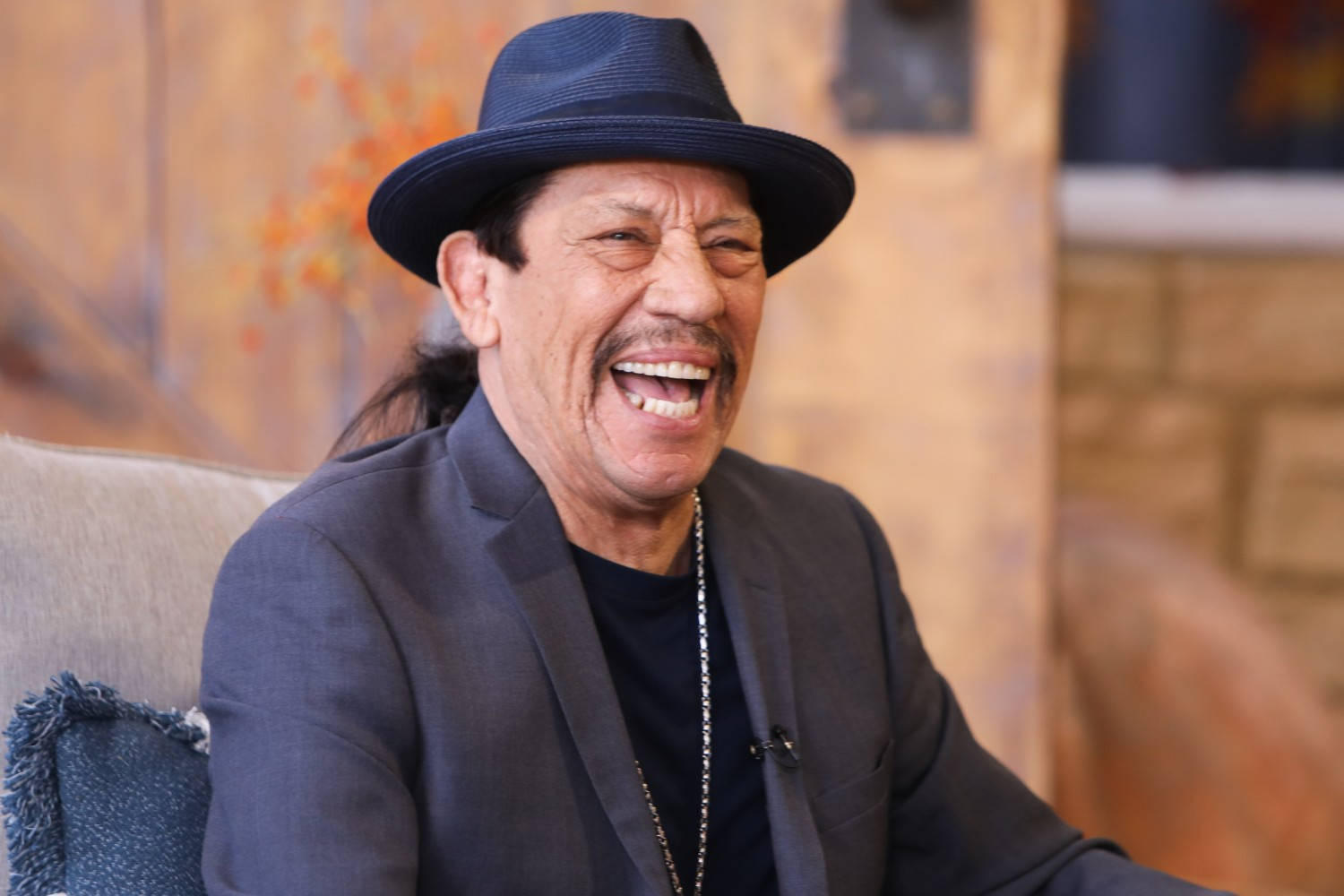 Danny Trejo Laughing In Talk Show