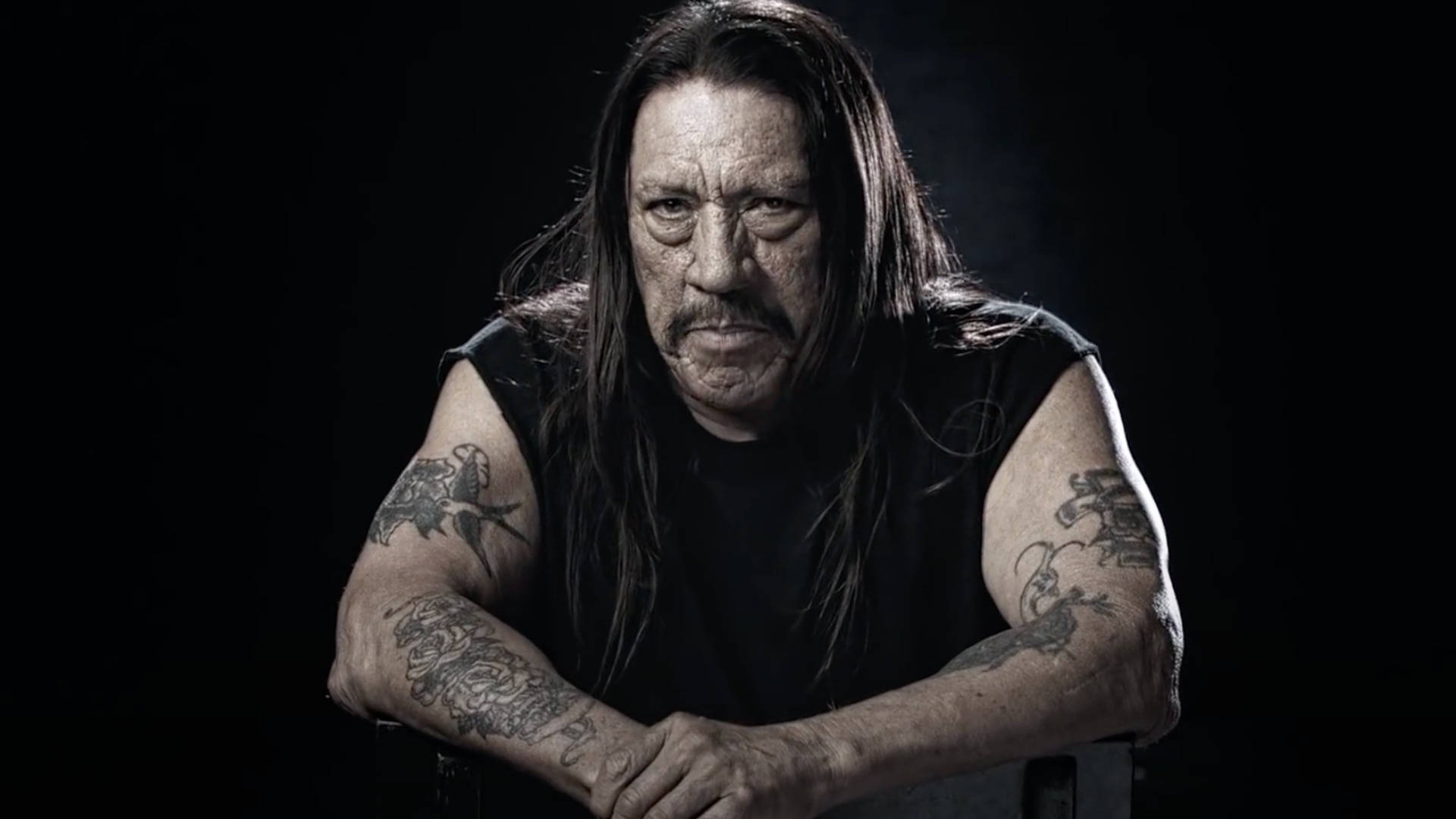 Danny Trejo With Full Sleeve Tattoos