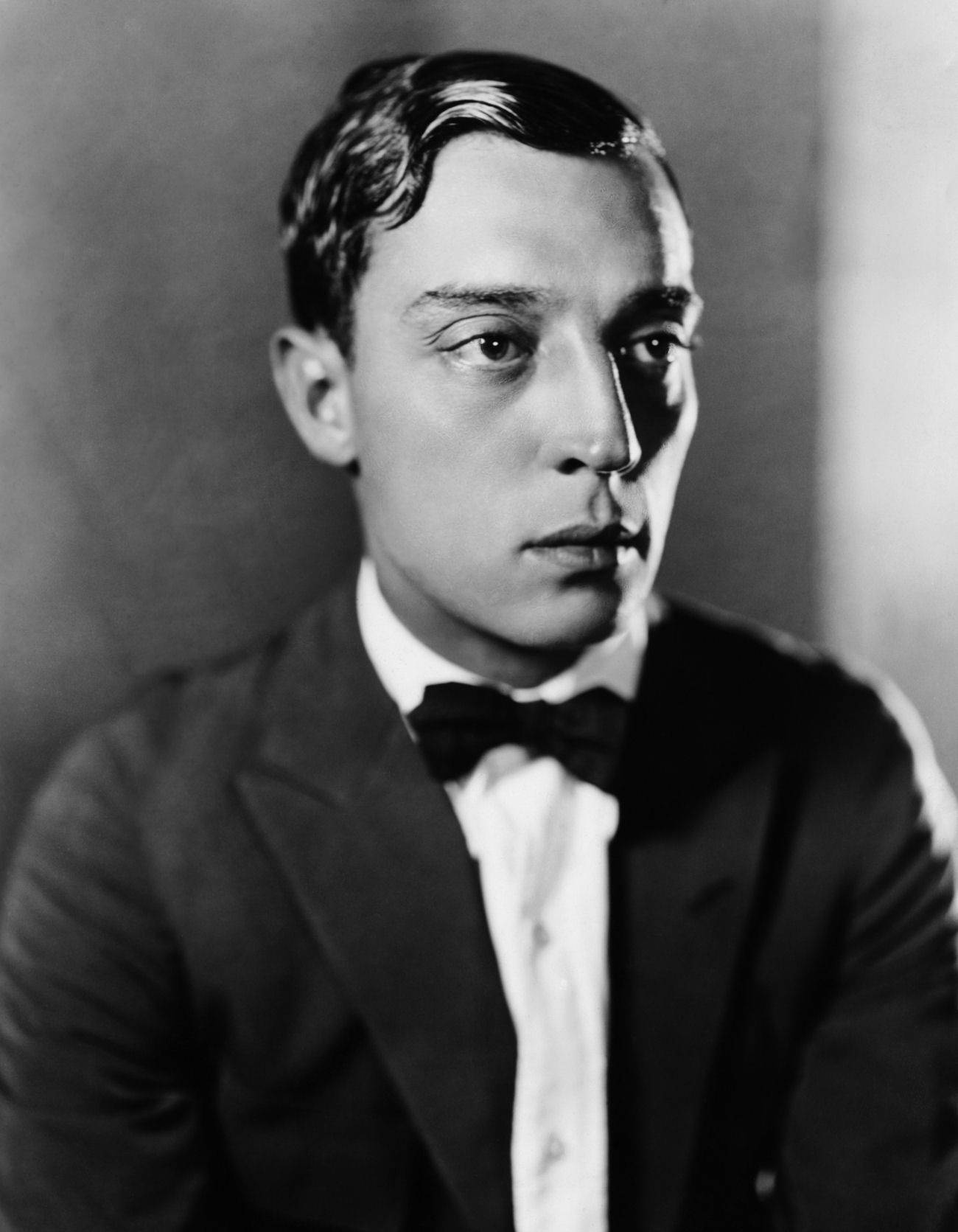 Dapper Buster Keaton Actor Portrait Background