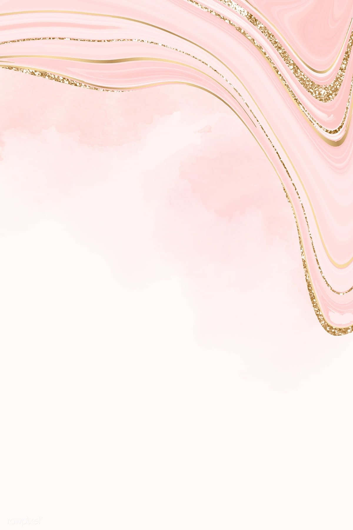 Dare To Dream In Exquisite Pink & Gold Background