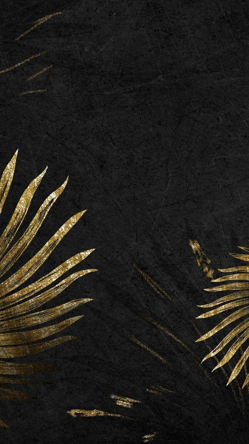 Dare To Stand Out From The Crowd With A Black And Gold Aesthetic. Background