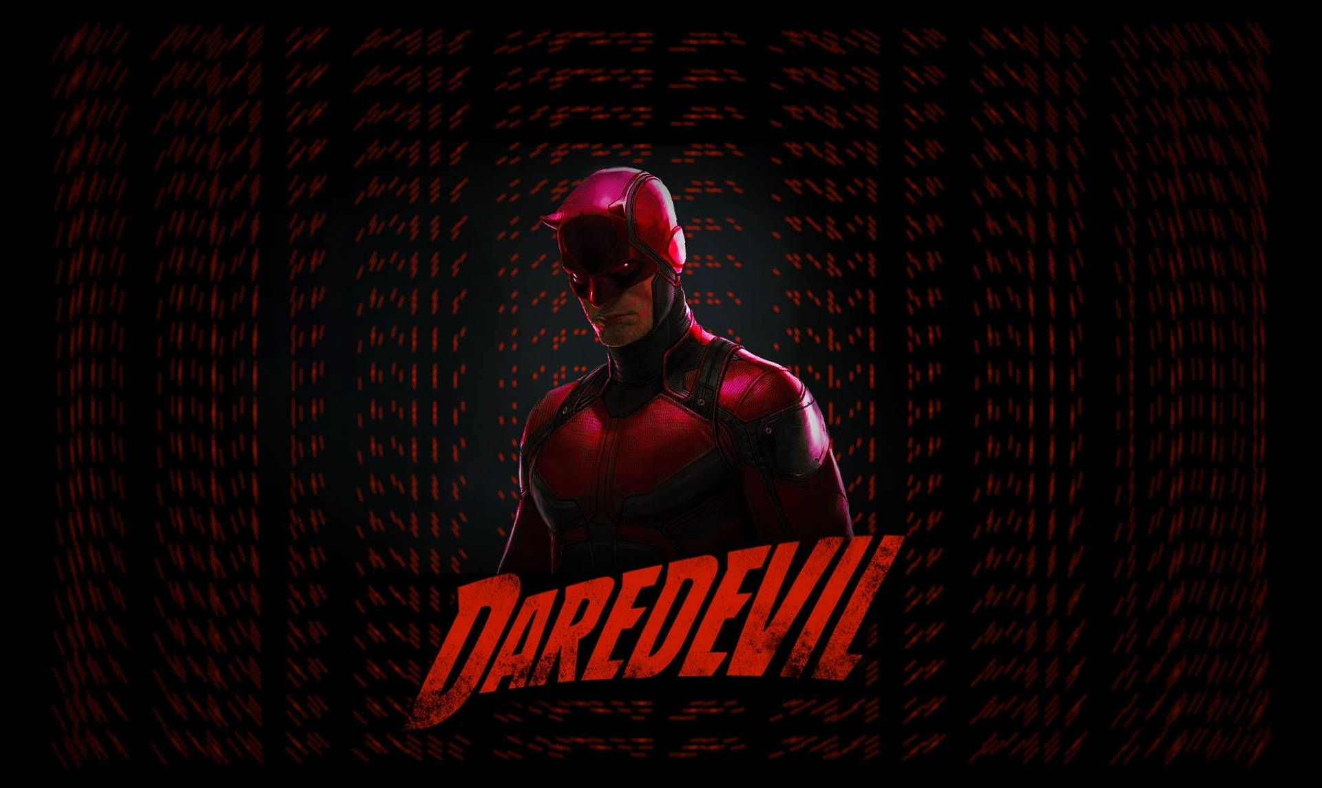 Daredevil In A Black And Red Cover Background
