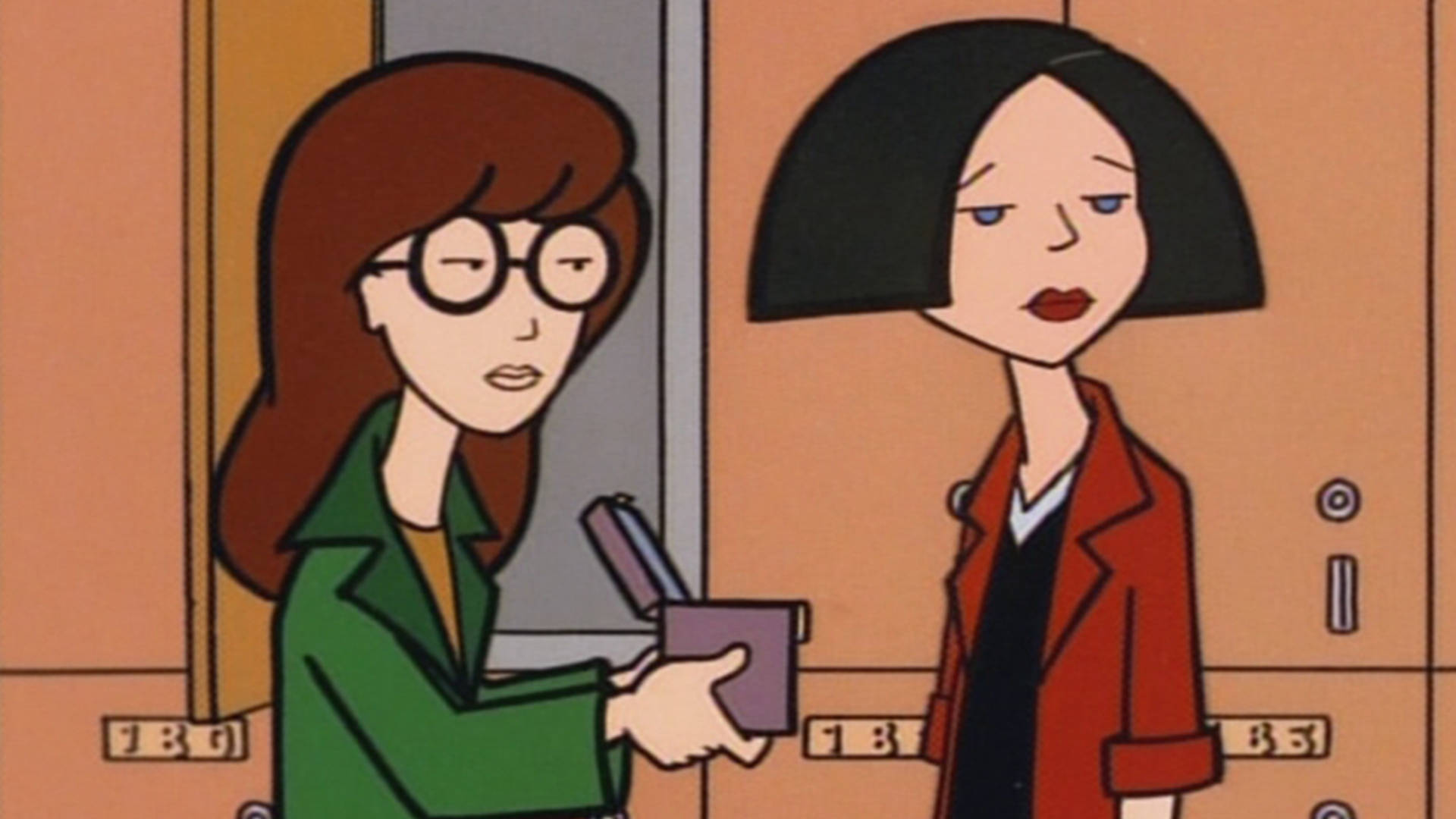 Daria And Jane With Box Background