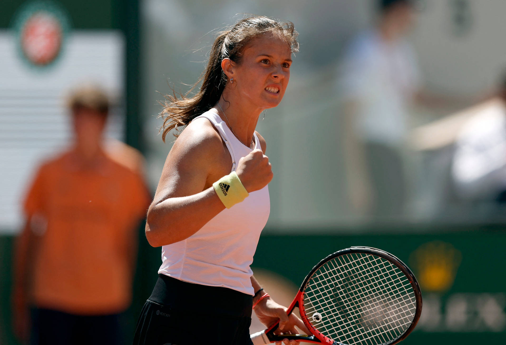 Daria Kasatkina Cheering With A Racket