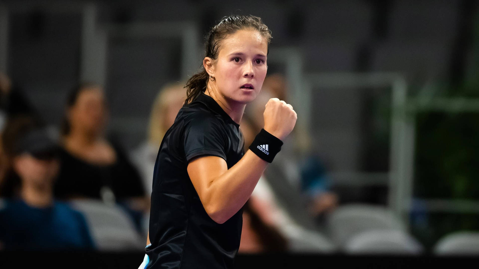 Daria Kasatkina Fist Pump Black Wristband Background