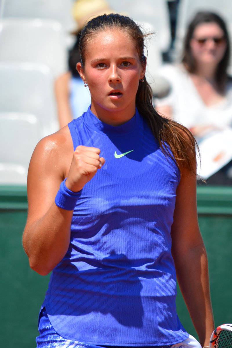 Daria Kasatkina Raises Her Fist Background