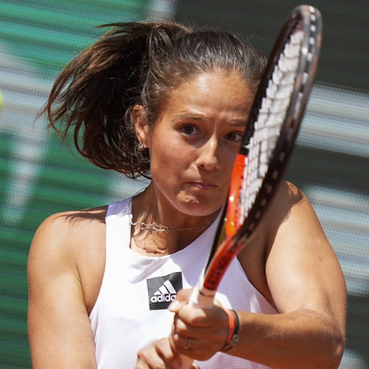 Daria Kasatkina Wields Her Tennis Racket Background