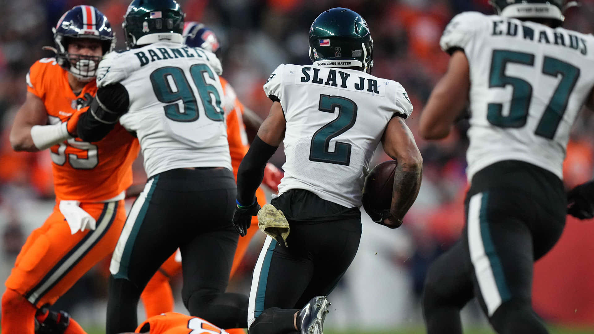 Darius Slay Derek Barnett T.j. Edwards Football Background