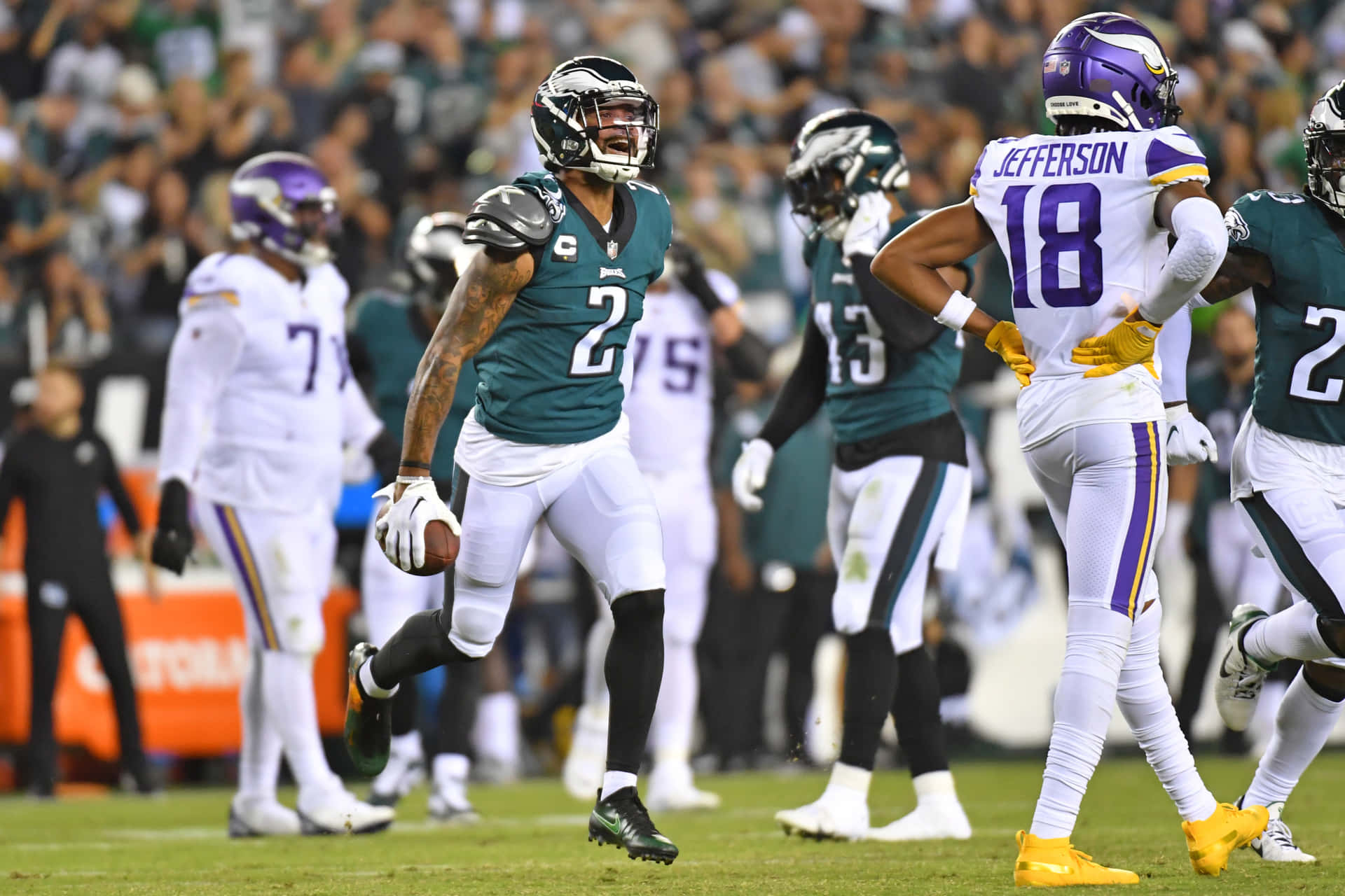 Darius Slay Philadelphia Eagles Football Celebration Photography Background