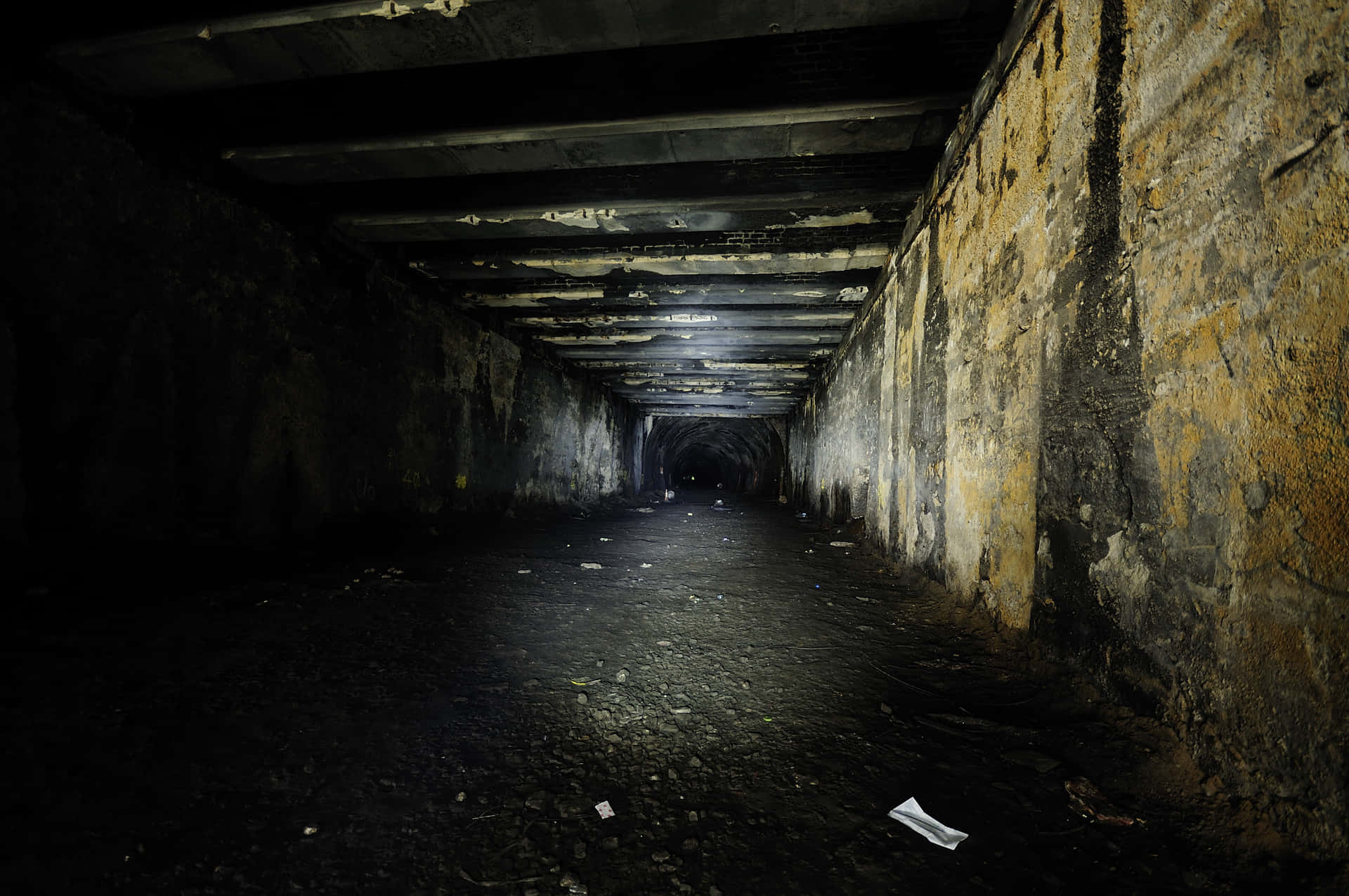 Dark Abandoned Tunnel Perspective.jpg Background