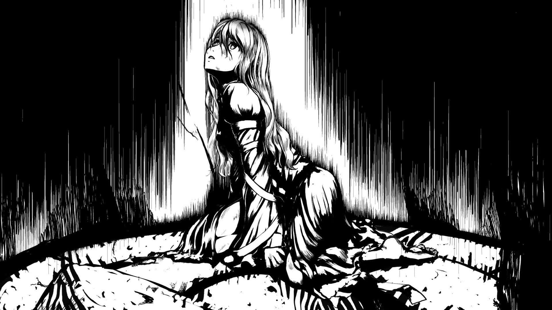 Dark Aesthetic Anime Damsel In Distress Background