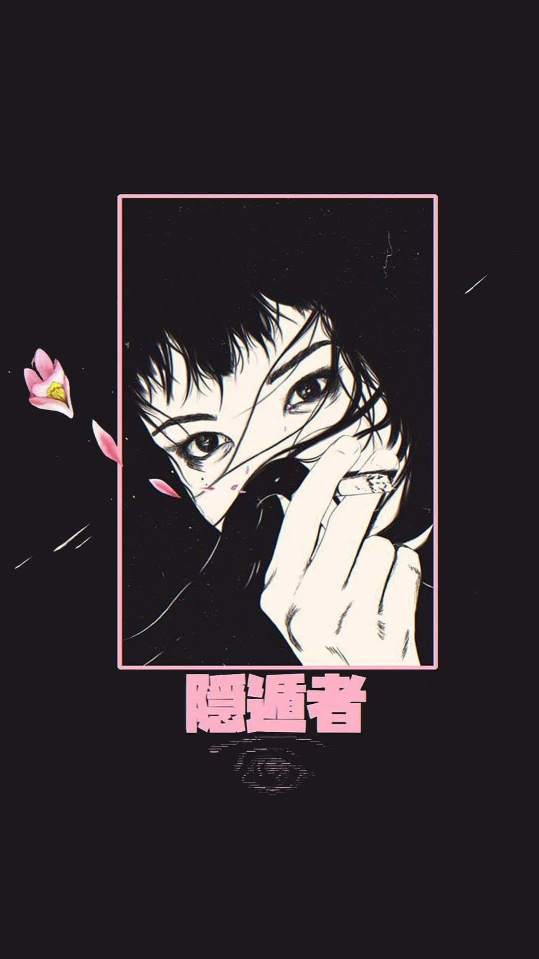 Dark Aesthetic Anime Grunge Girl Background